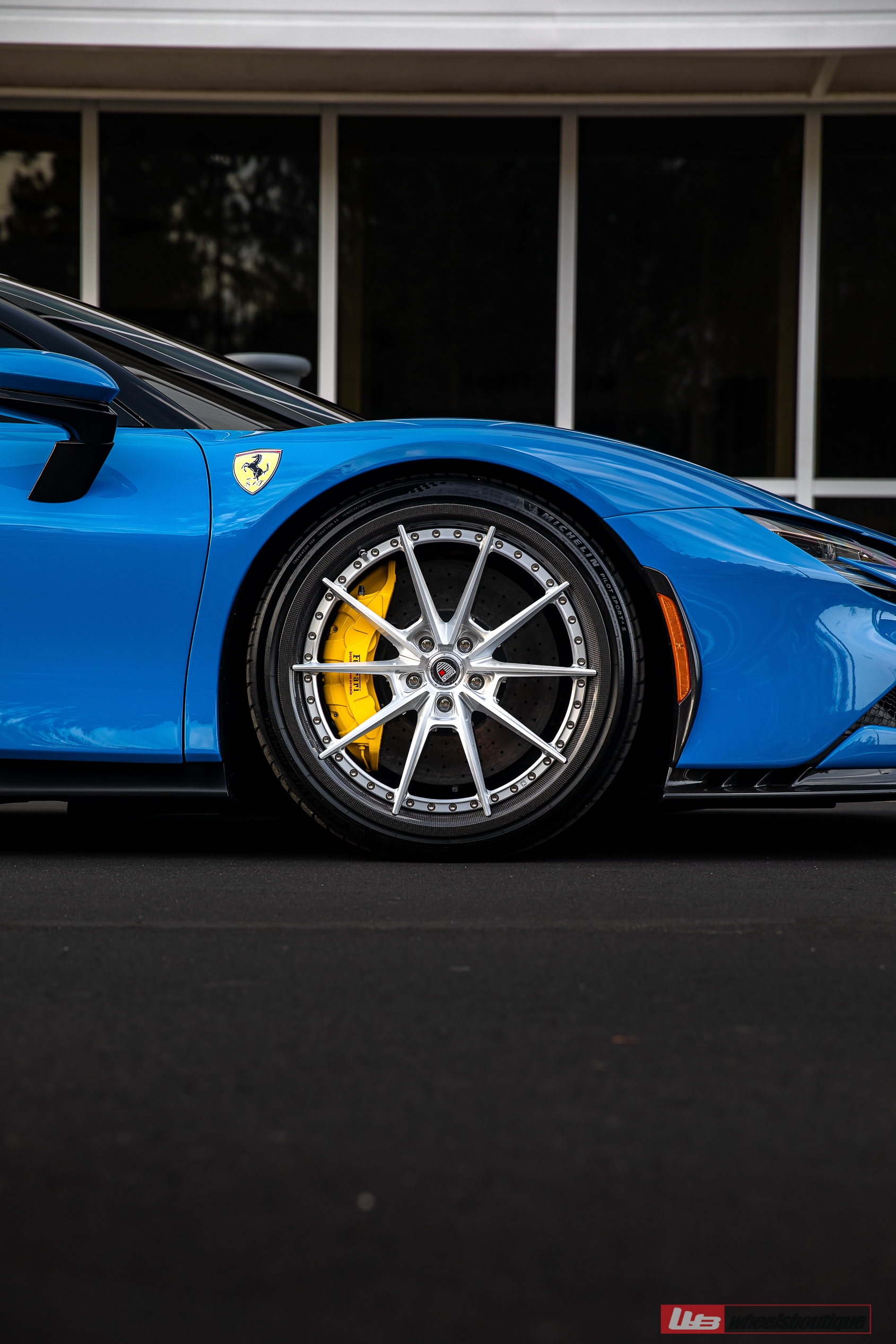 Ferrari SF90 | Blue Corsa | on ANRKY C38 | Brushed Clear