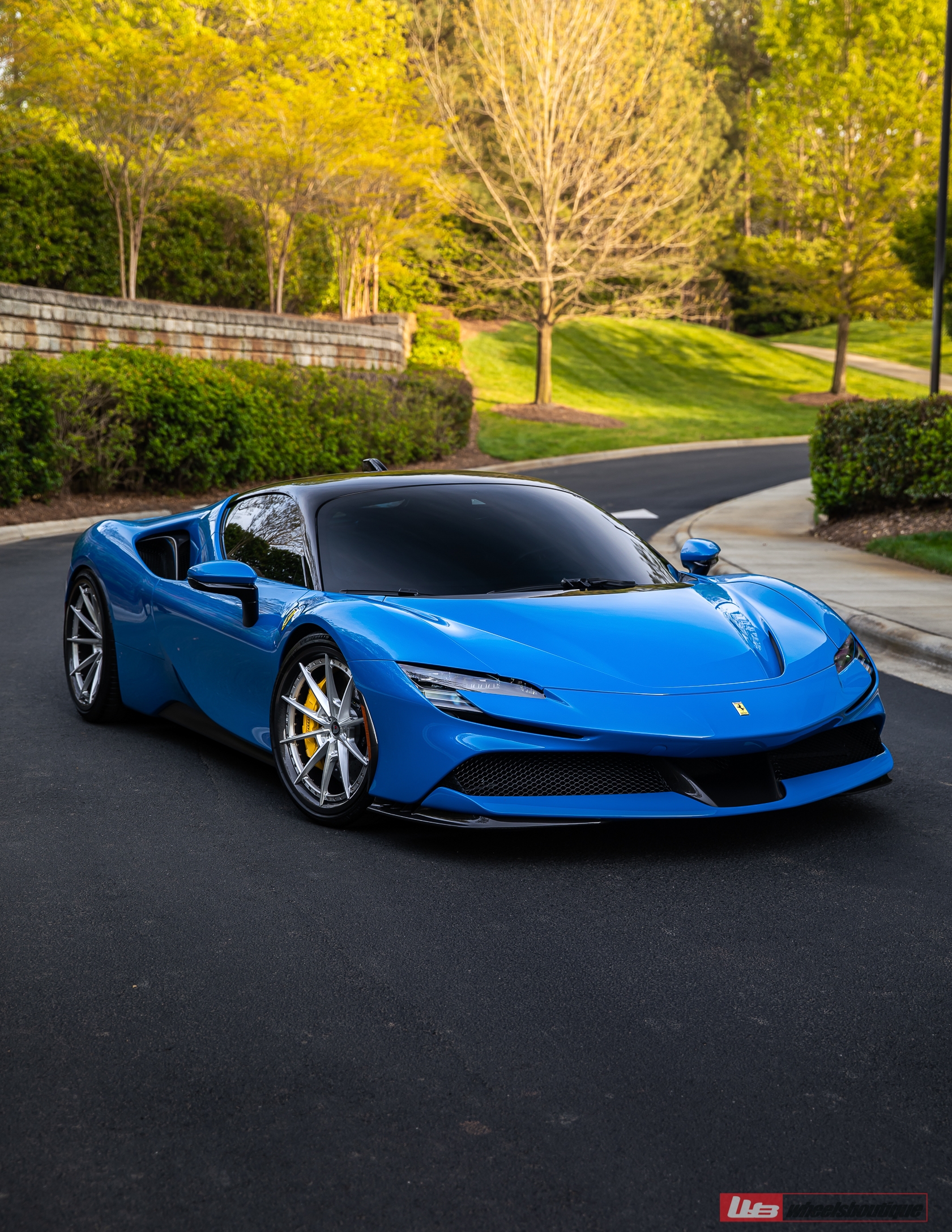 Ferrari SF90 | Blue Corsa | on ANRKY C38 | Brushed Clear