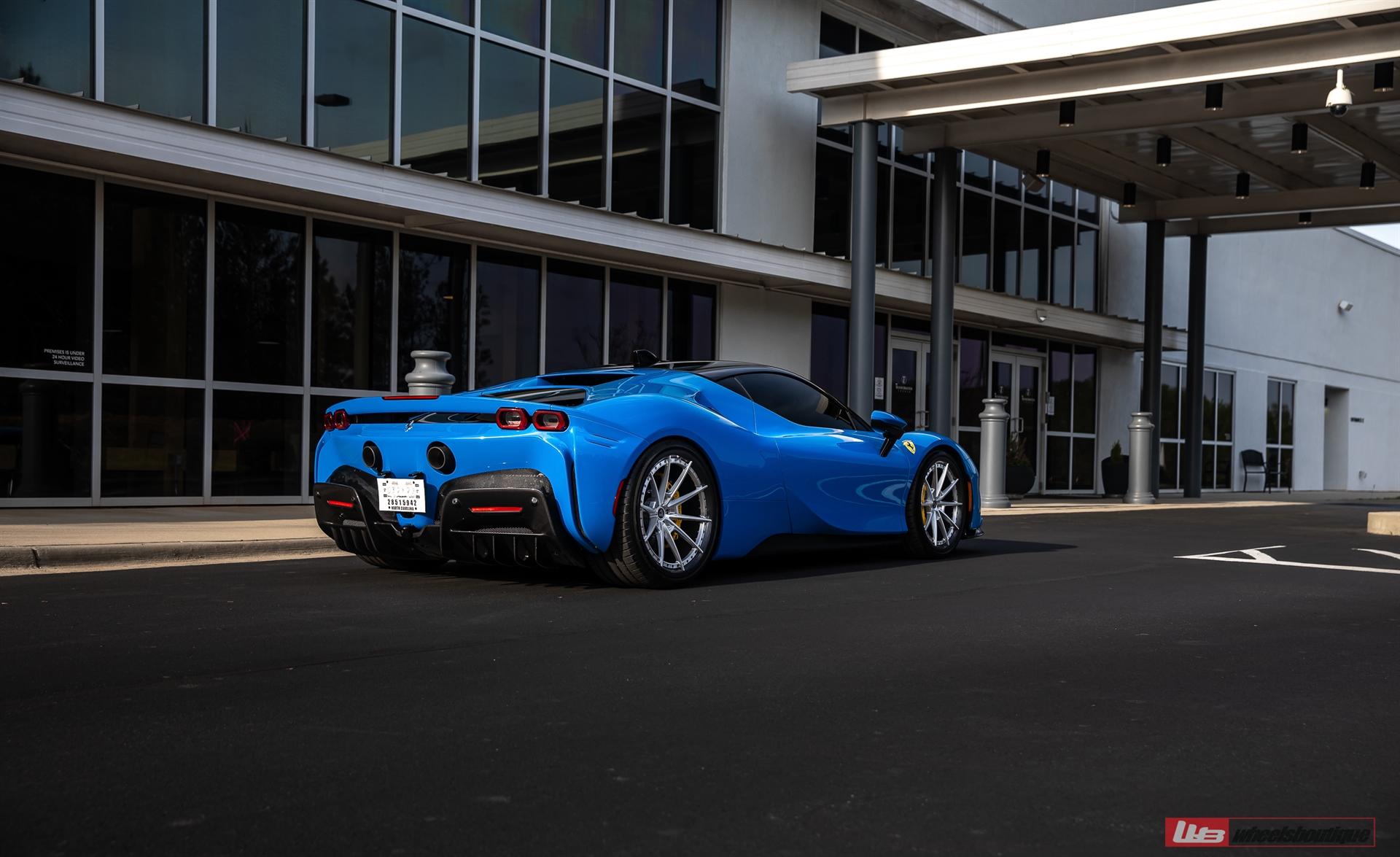 Ferrari SF90 | Blue Corsa | on ANRKY C38 | Brushed Clear