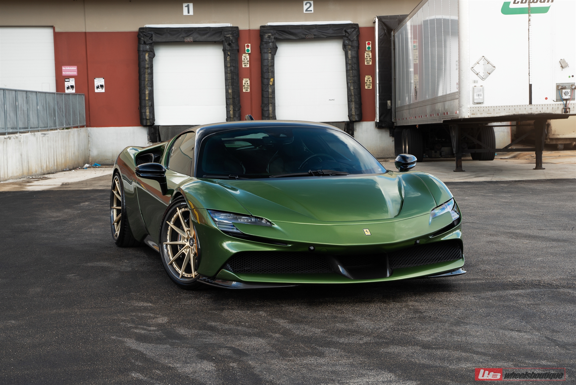 Ferrari SF90 | Python Green | on ANRKY AN38 | Frozen Polished Gold