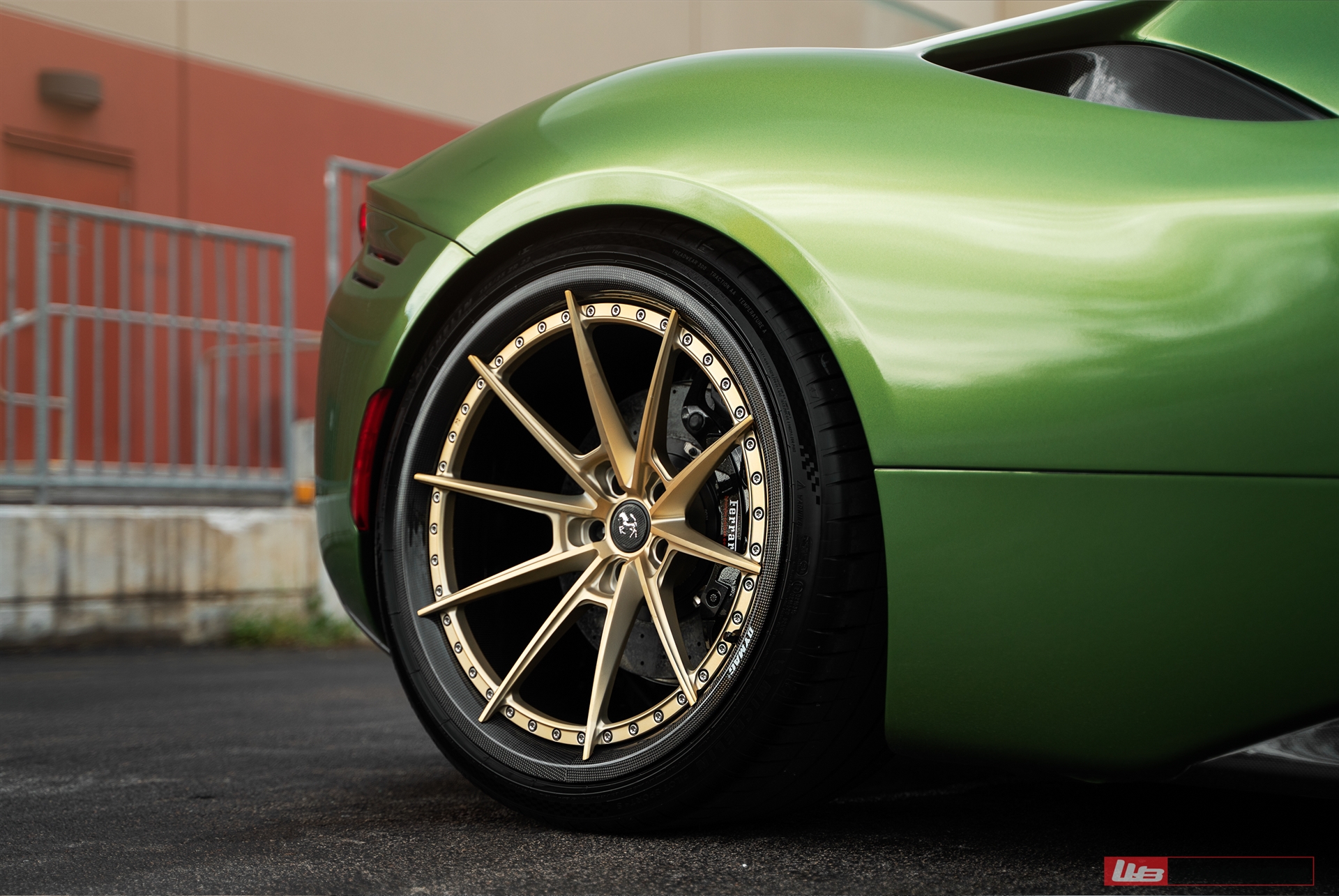 Ferrari SF90 | Python Green | on ANRKY AN38 | Frozen Polished Gold