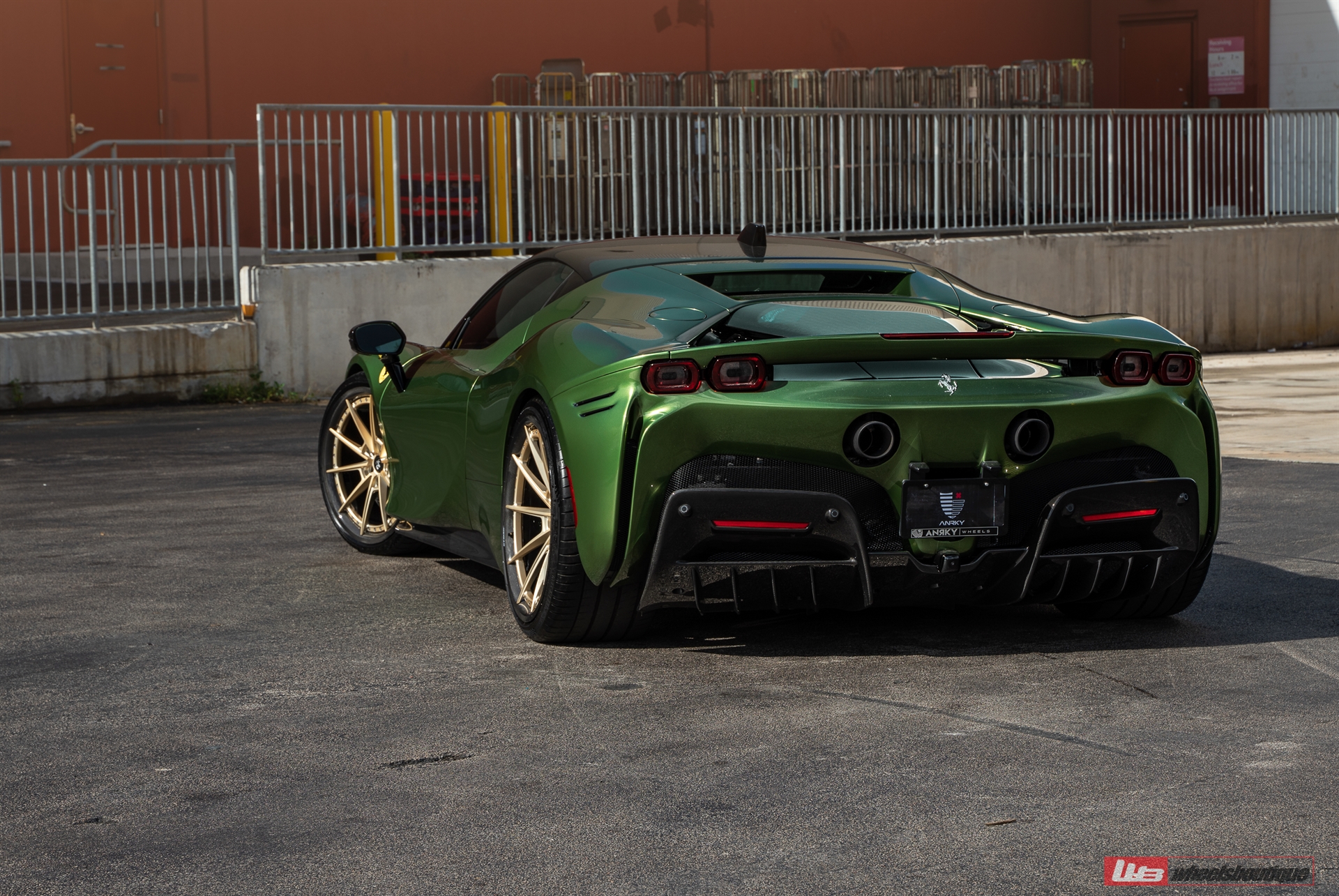 Ferrari SF90 | Python Green | on ANRKY AN38 | Frozen Polished Gold