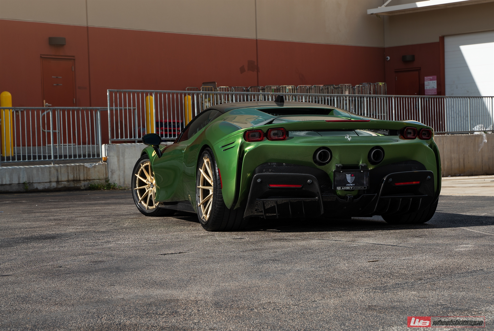 Ferrari SF90 | Python Green | on ANRKY AN38 | Frozen Polished Gold