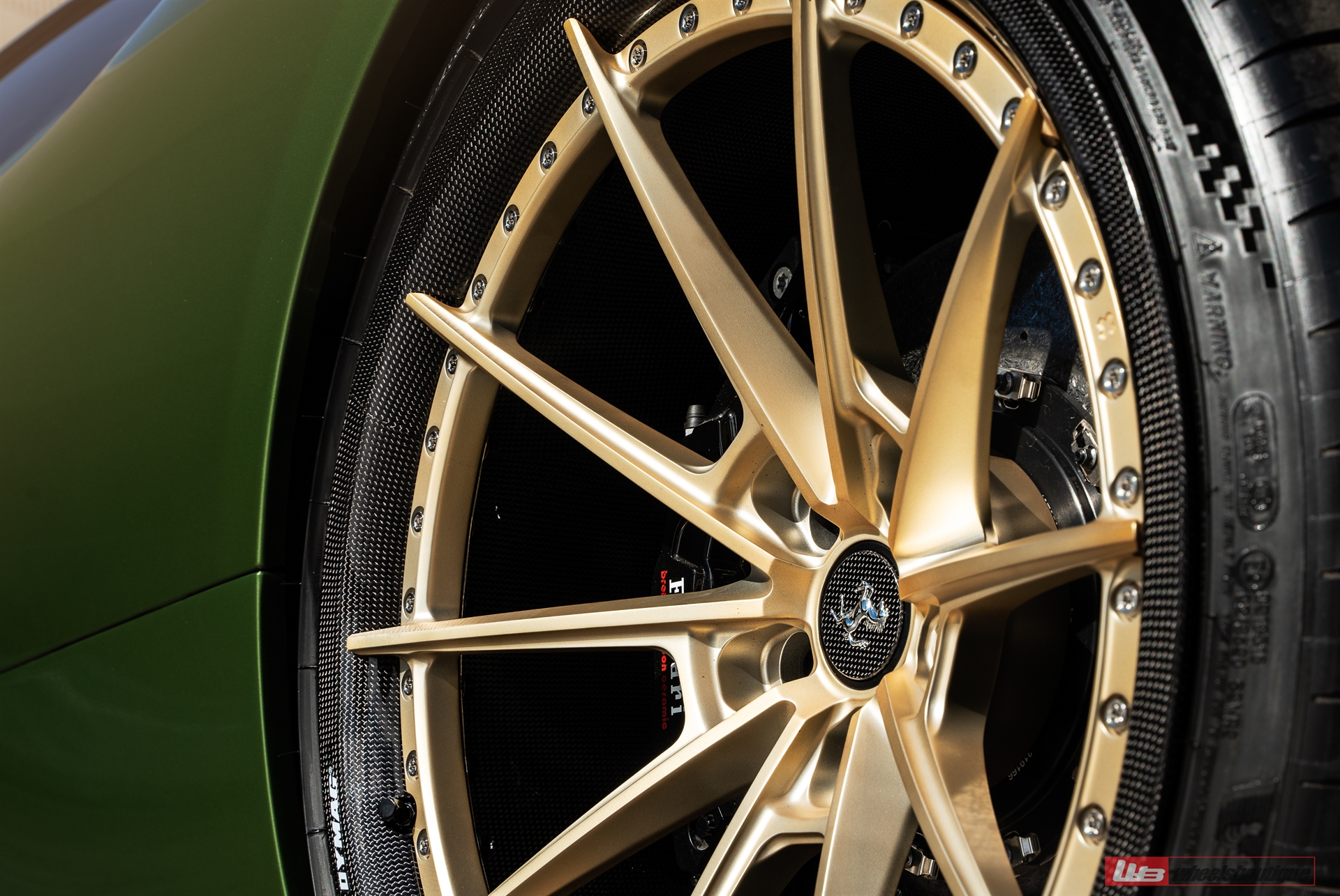 Ferrari SF90 | Python Green | on ANRKY AN38 | Frozen Polished Gold