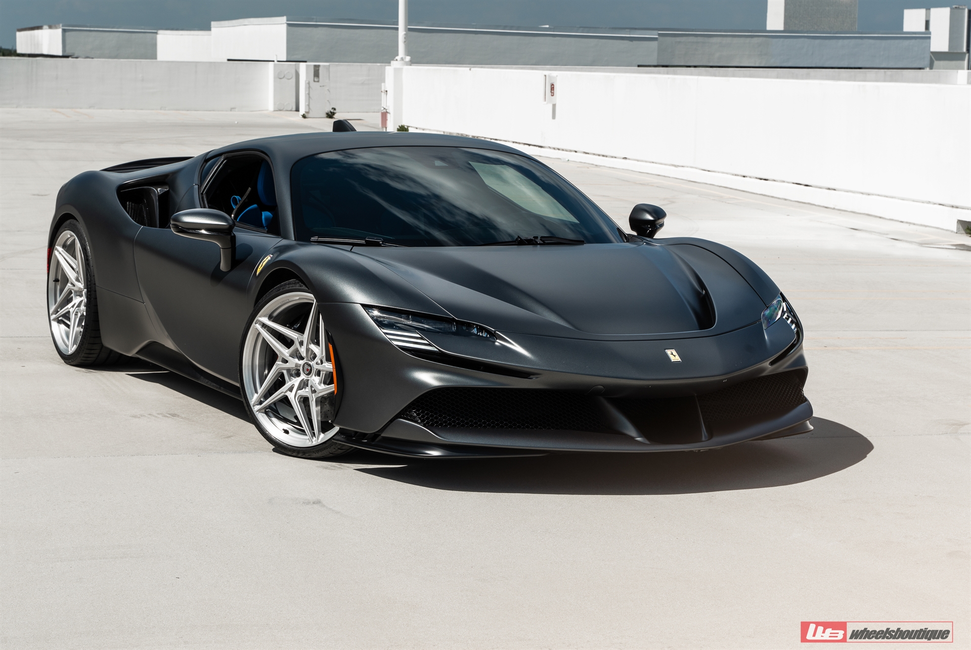 Ferrari SF90 | Grigio Silverstone | on ANRKY S1-X3 | Brushed Clear