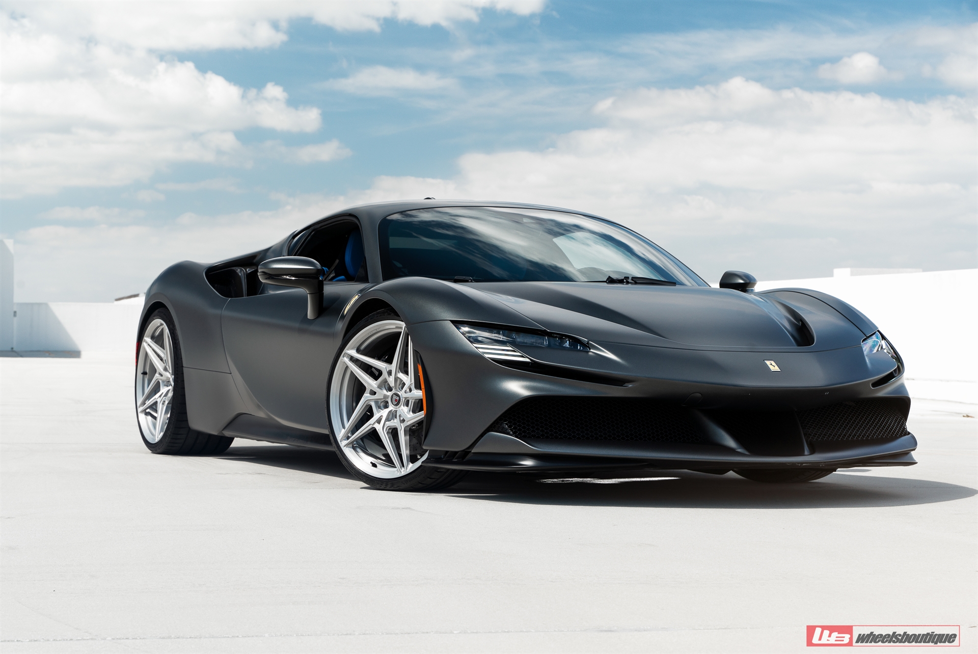 Ferrari SF90 | Grigio Silverstone | on ANRKY S1-X3 | Brushed Clear