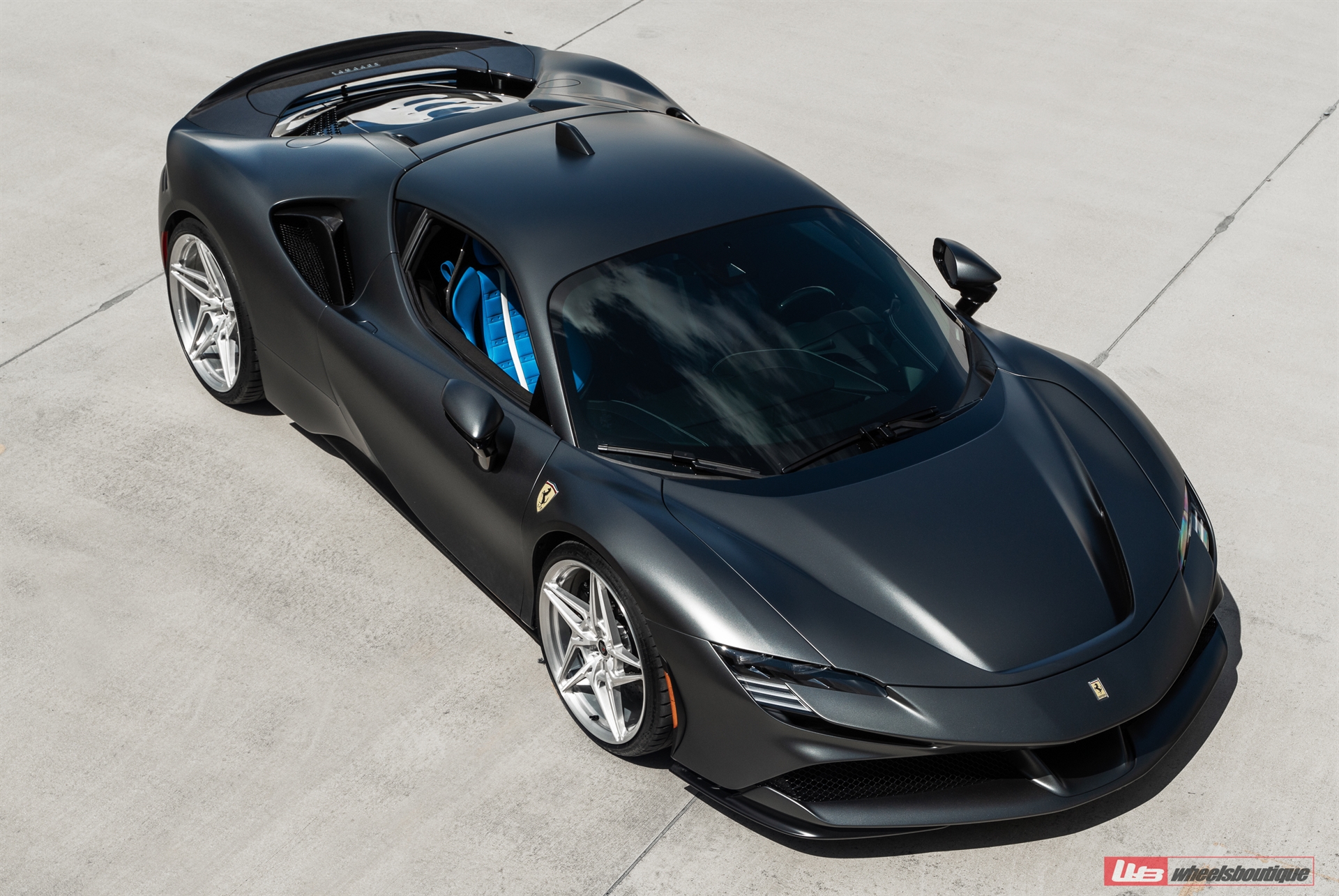 Ferrari SF90 | Grigio Silverstone | on ANRKY S1-X3 | Brushed Clear