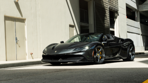 Ferrari SF90 Spider | Grigio Silverstone | on ANRKY XR-205 | Mirror Polished Smoke