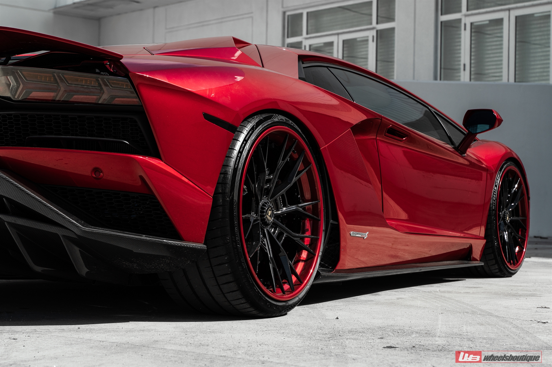 Lamborghini Aventador S | Rosso Efesto | on ANRKY S3-X5 | Gloss Black