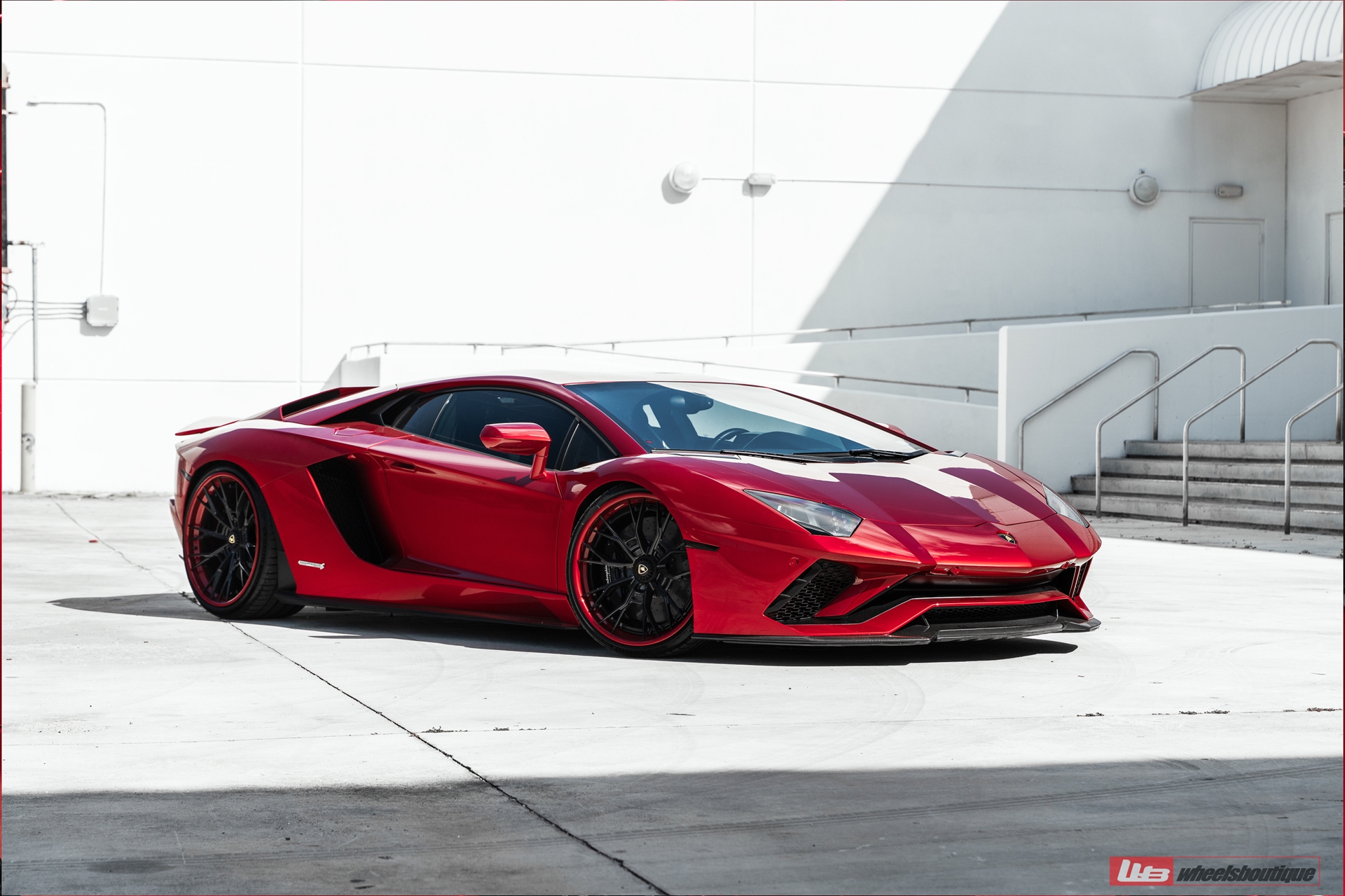 Lamborghini Aventador S | Rosso Efesto | on ANRKY S3-X5 | Gloss Black