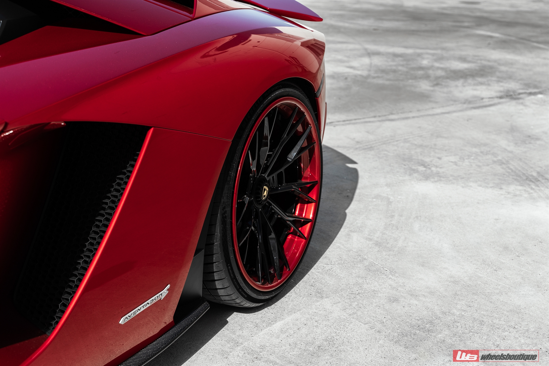 Lamborghini Aventador S | Rosso Efesto | on ANRKY S3-X5 | Gloss Black