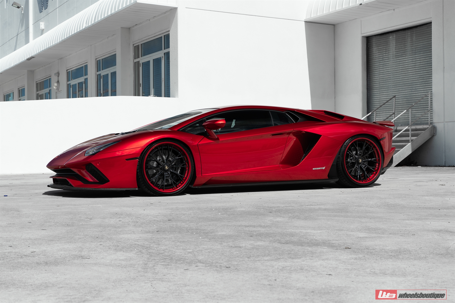 Lamborghini Aventador S | Rosso Efesto | on ANRKY S3-X5 | Gloss Black