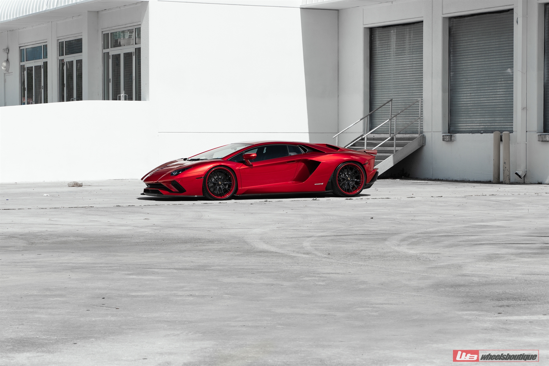 Lamborghini Aventador S | Rosso Efesto | on ANRKY S3-X5 | Gloss Black