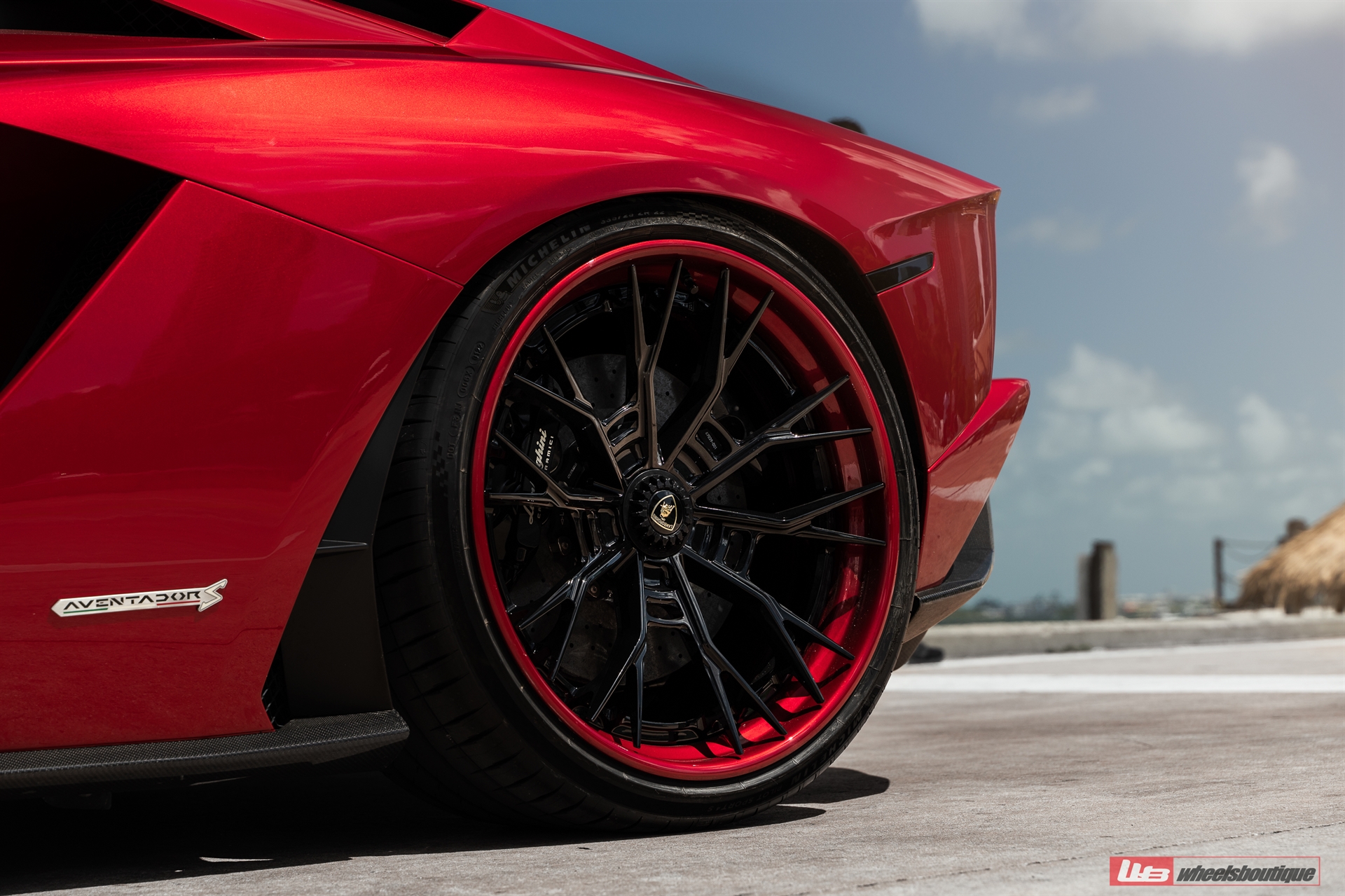 Lamborghini Aventador S | Rosso Efesto | on ANRKY S3-X5 | Gloss Black