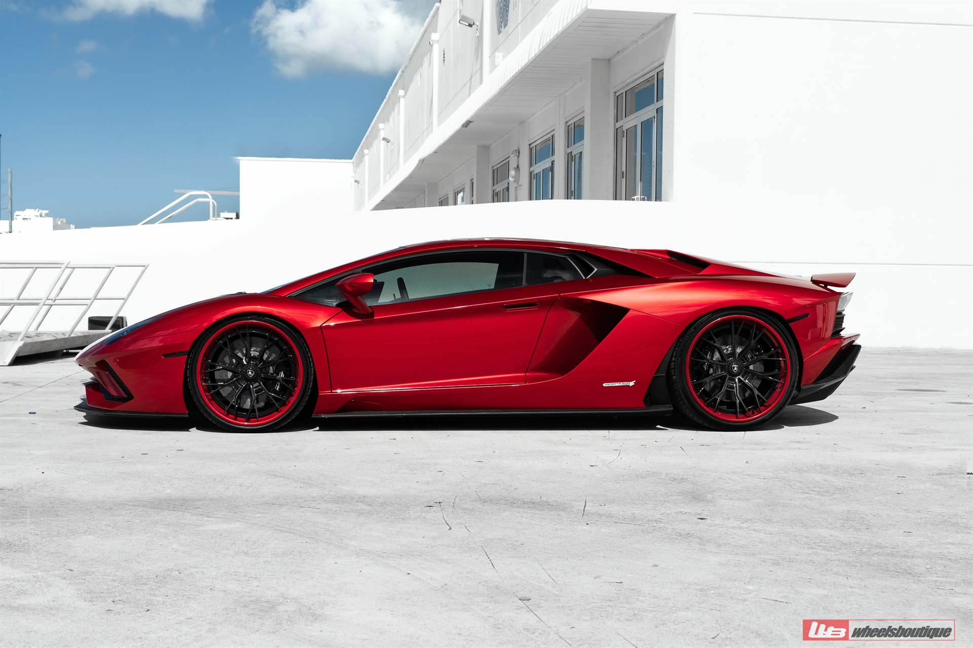 Lamborghini Aventador S | Rosso Efesto | on ANRKY S3-X5 | Gloss Black
