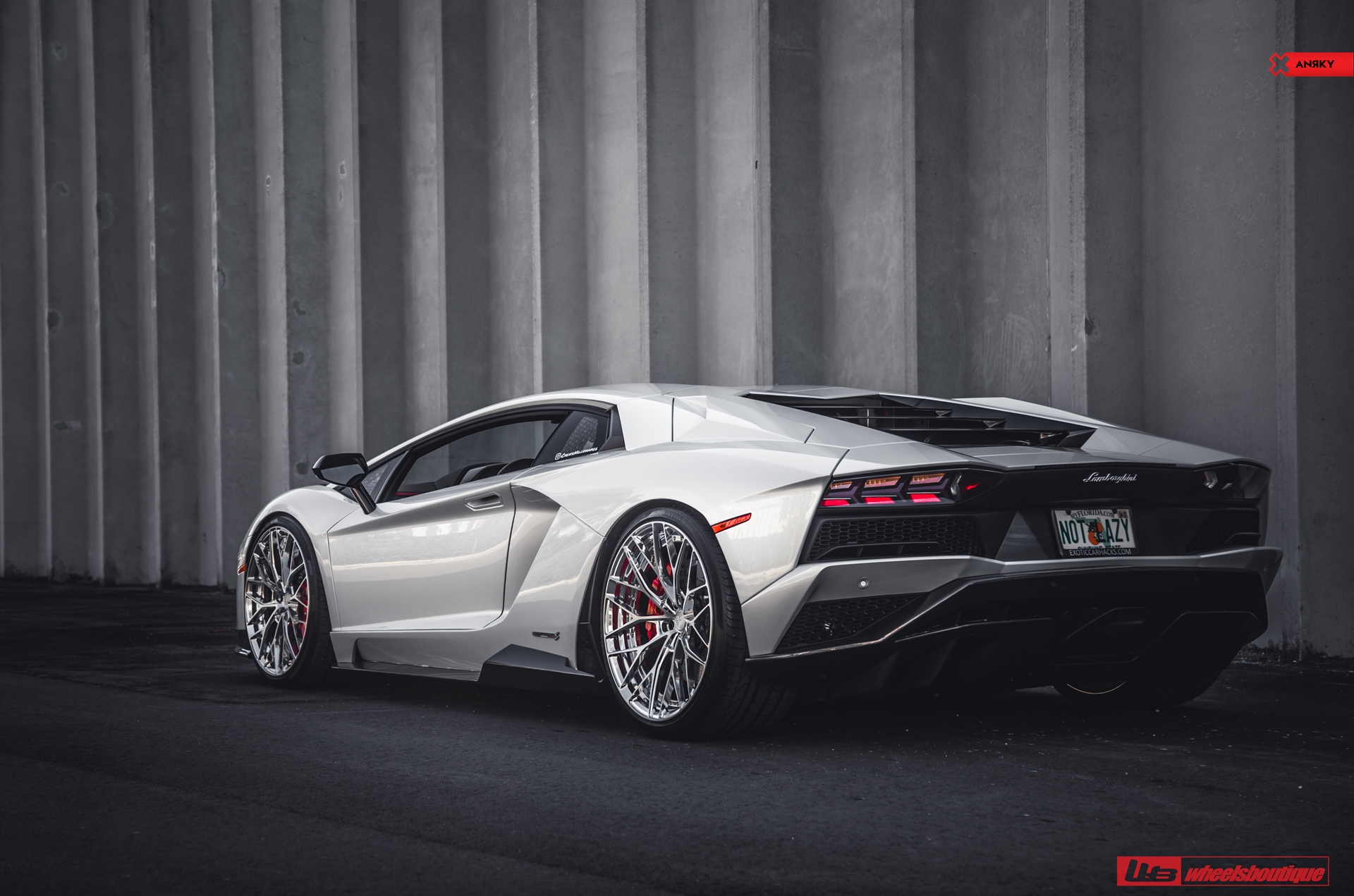 1016 Industries: Aventador S | | on ANRKY AN20 | Two-Tone: Brushed Clear Face + Polished Clear Windows