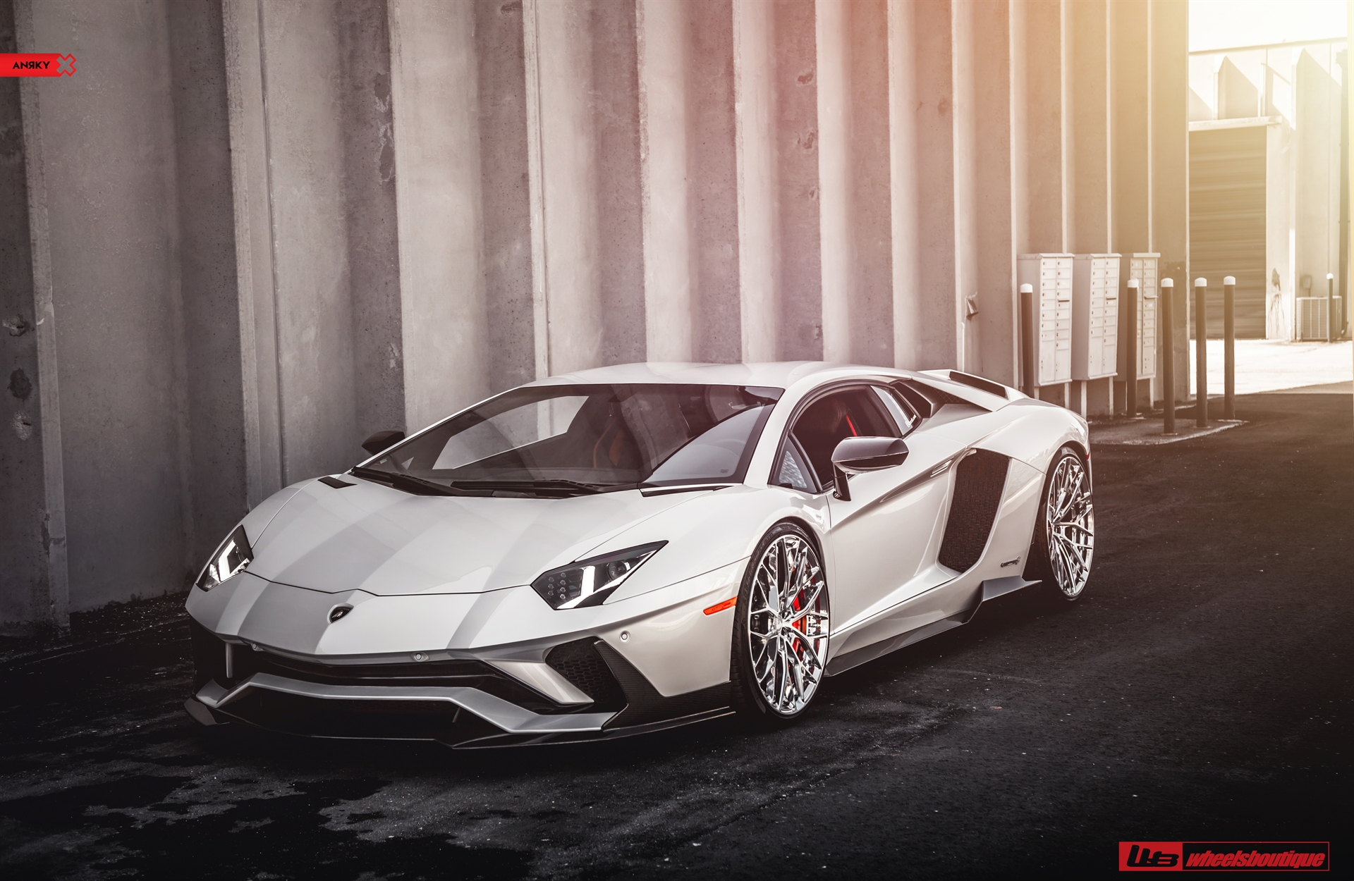 1016 Industries: Aventador S | | on ANRKY AN20 | Two-Tone: Brushed Clear Face + Polished Clear Windows