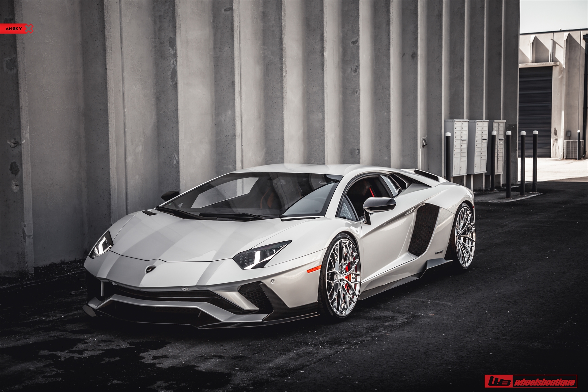 1016 Industries: Aventador S | | on ANRKY AN20 | Two-Tone: Brushed Clear Face + Polished Clear Windows