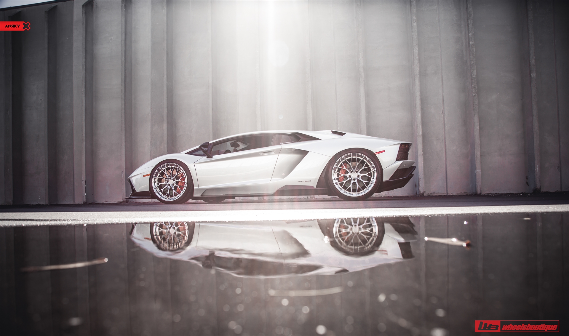 1016 Industries: Aventador S | | on ANRKY AN20 | Two-Tone: Brushed Clear Face + Polished Clear Windows