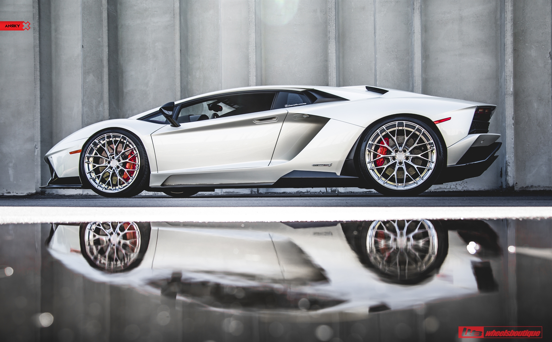 1016 Industries: Aventador S | | on ANRKY AN20 | Two-Tone: Brushed Clear Face + Polished Clear Windows