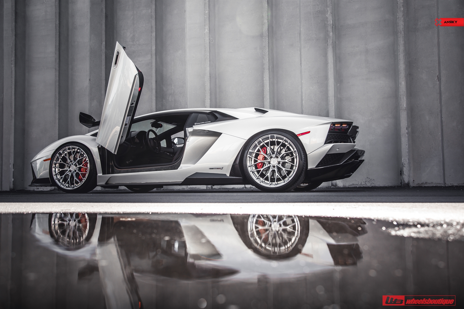 1016 Industries: Aventador S | | on ANRKY AN20 | Two-Tone: Brushed Clear Face + Polished Clear Windows