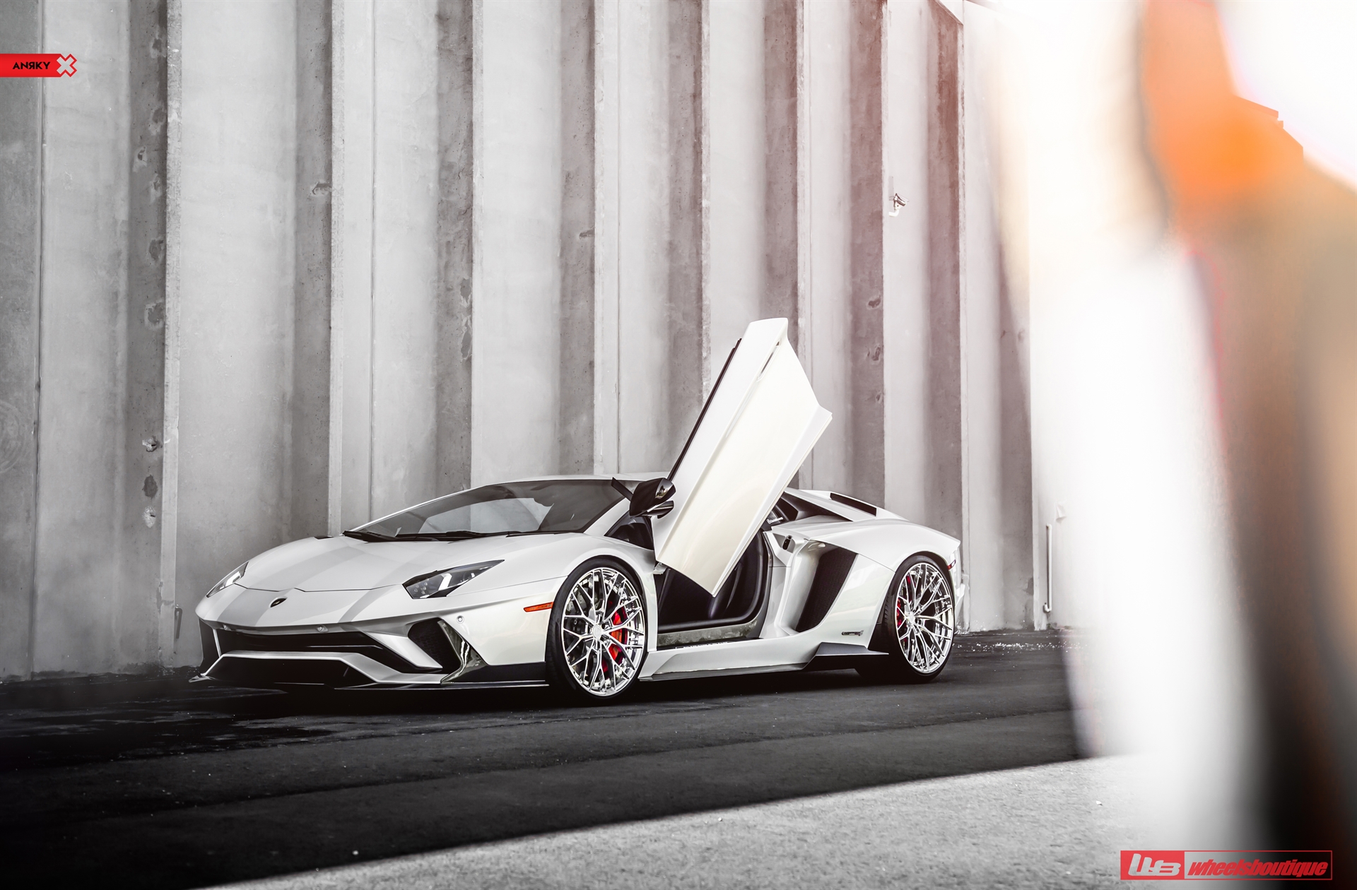 1016 Industries: Aventador S | | on ANRKY AN20 | Two-Tone: Brushed Clear Face + Polished Clear Windows