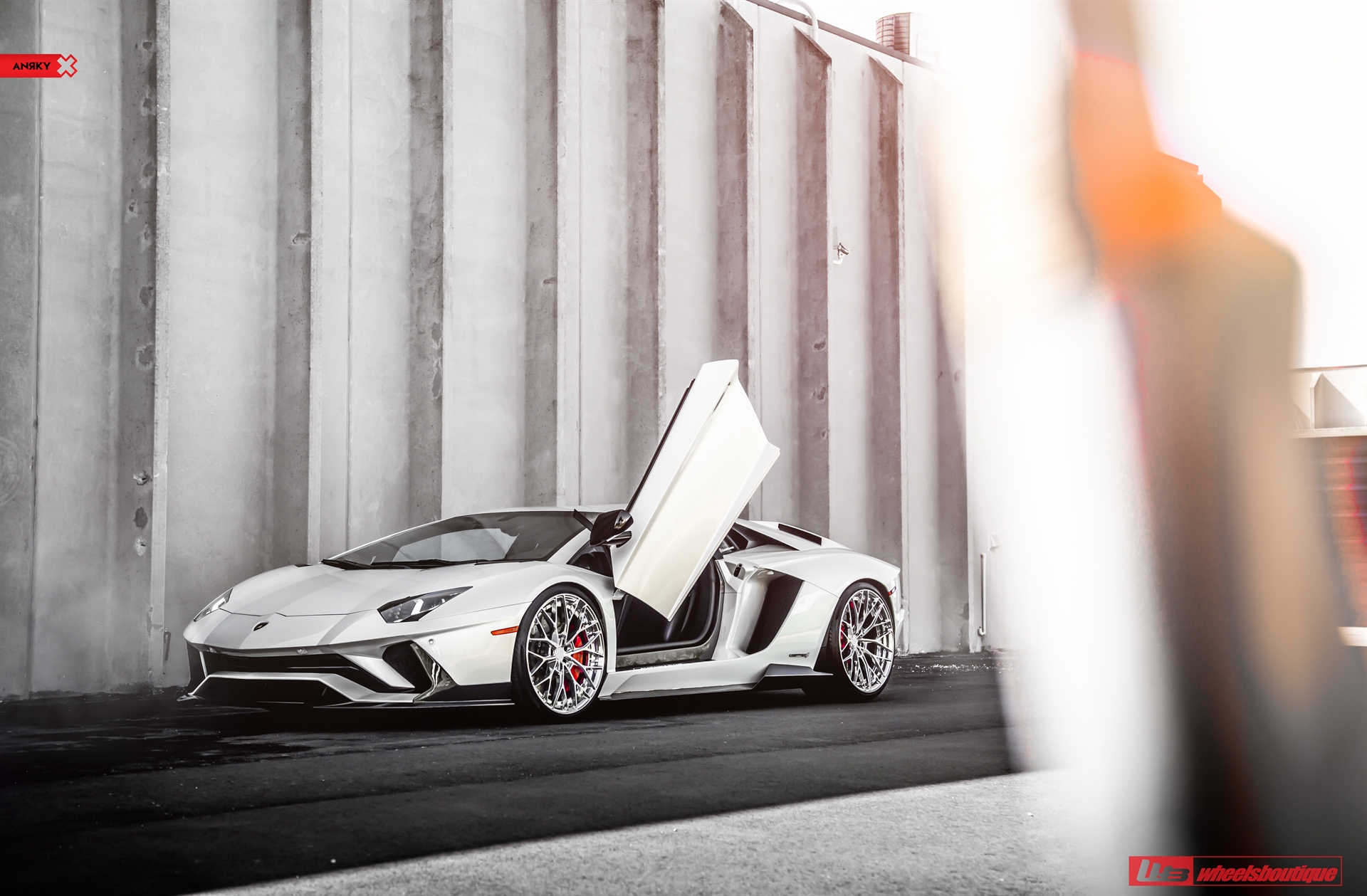 1016 Industries: Aventador S | | on ANRKY AN20 | Two-Tone: Brushed Clear Face + Polished Clear Windows