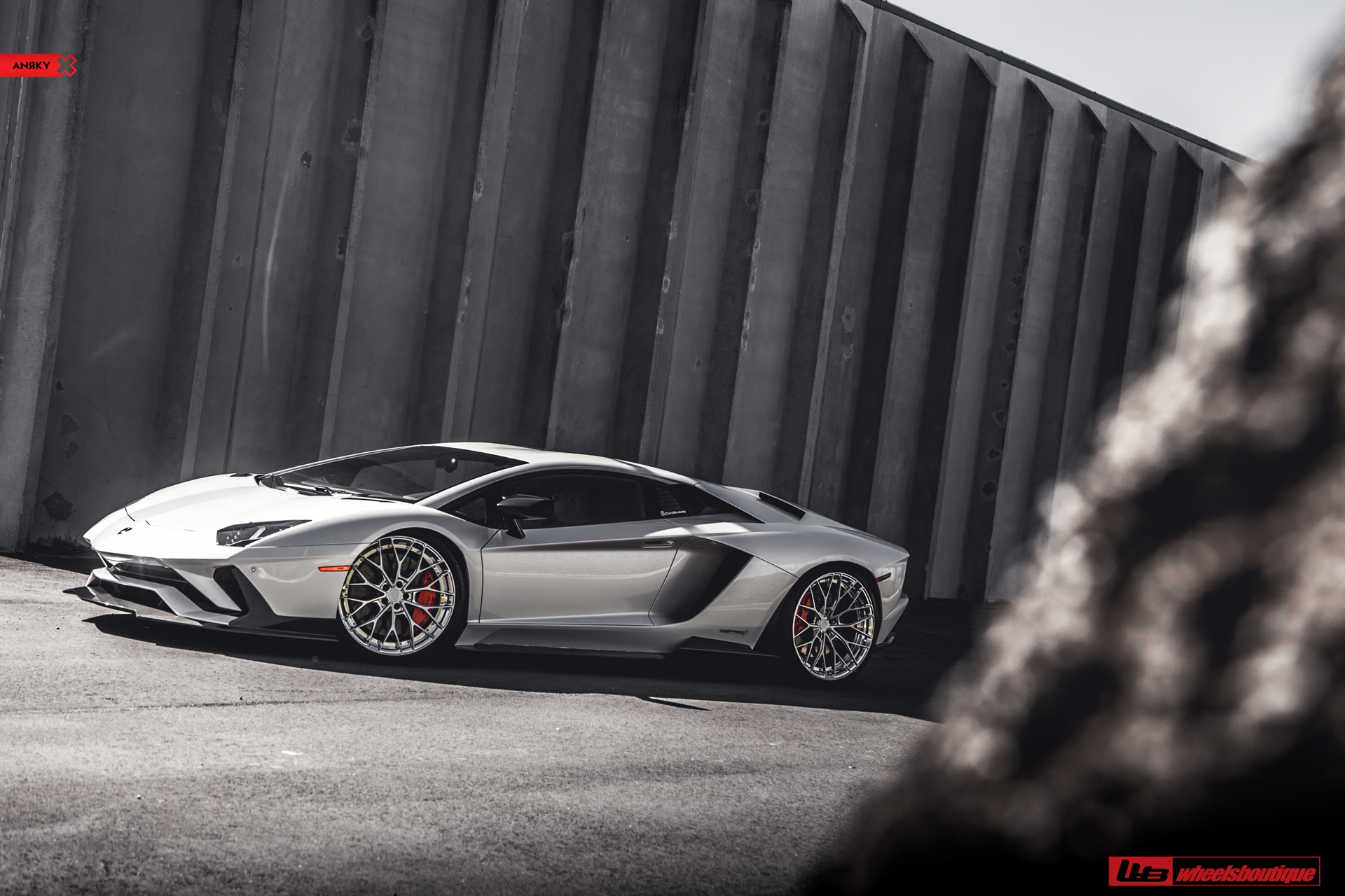 1016 Industries: Aventador S | | on ANRKY AN20 | Two-Tone: Brushed Clear Face + Polished Clear Windows