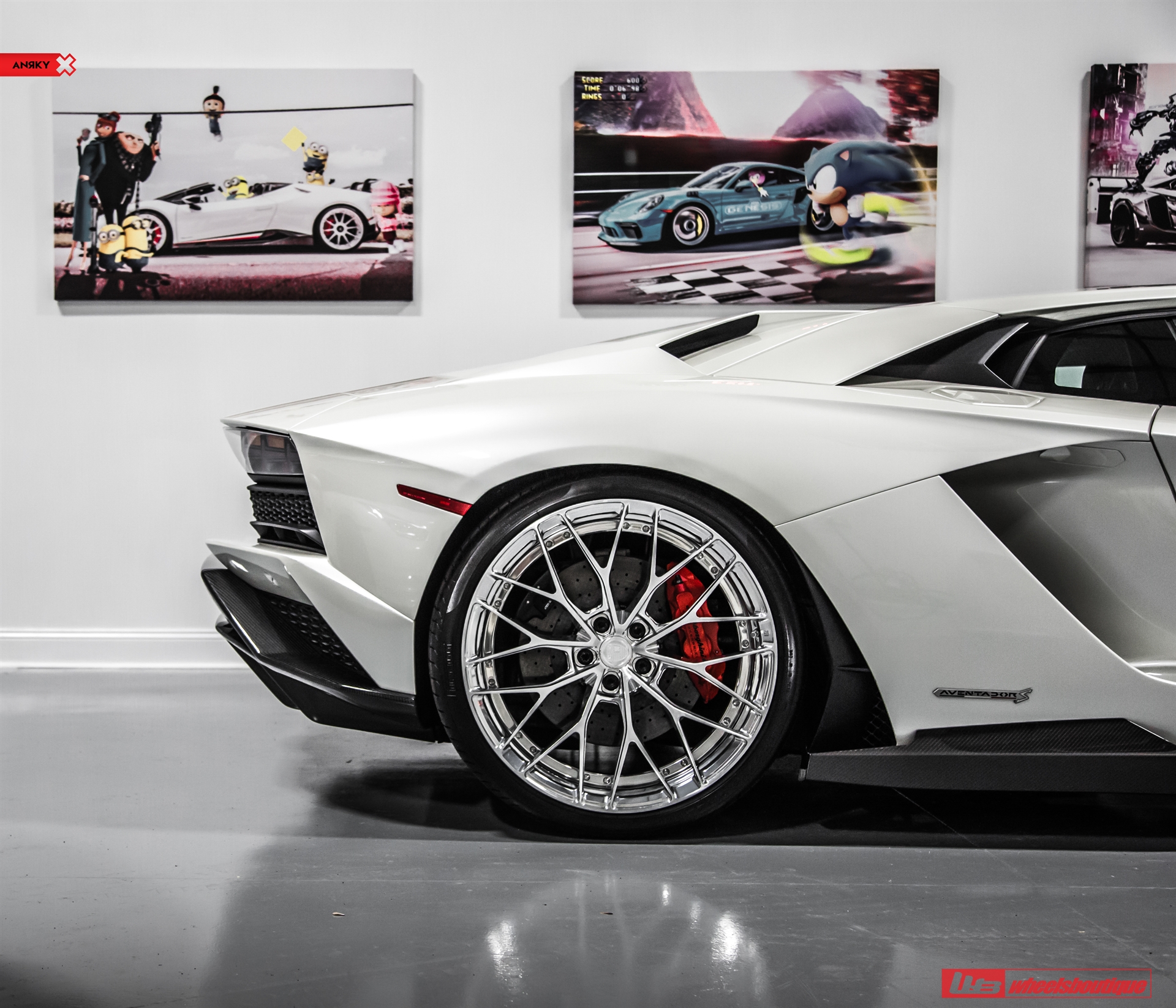 1016 Industries: Aventador S | | on ANRKY AN20 | Two-Tone: Brushed Clear Face + Polished Clear Windows