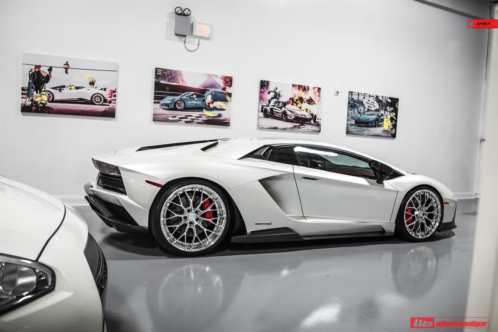 1016 Industries: Aventador S | | on ANRKY AN20 | Two-Tone: Brushed Clear Face + Polished Clear Windows
