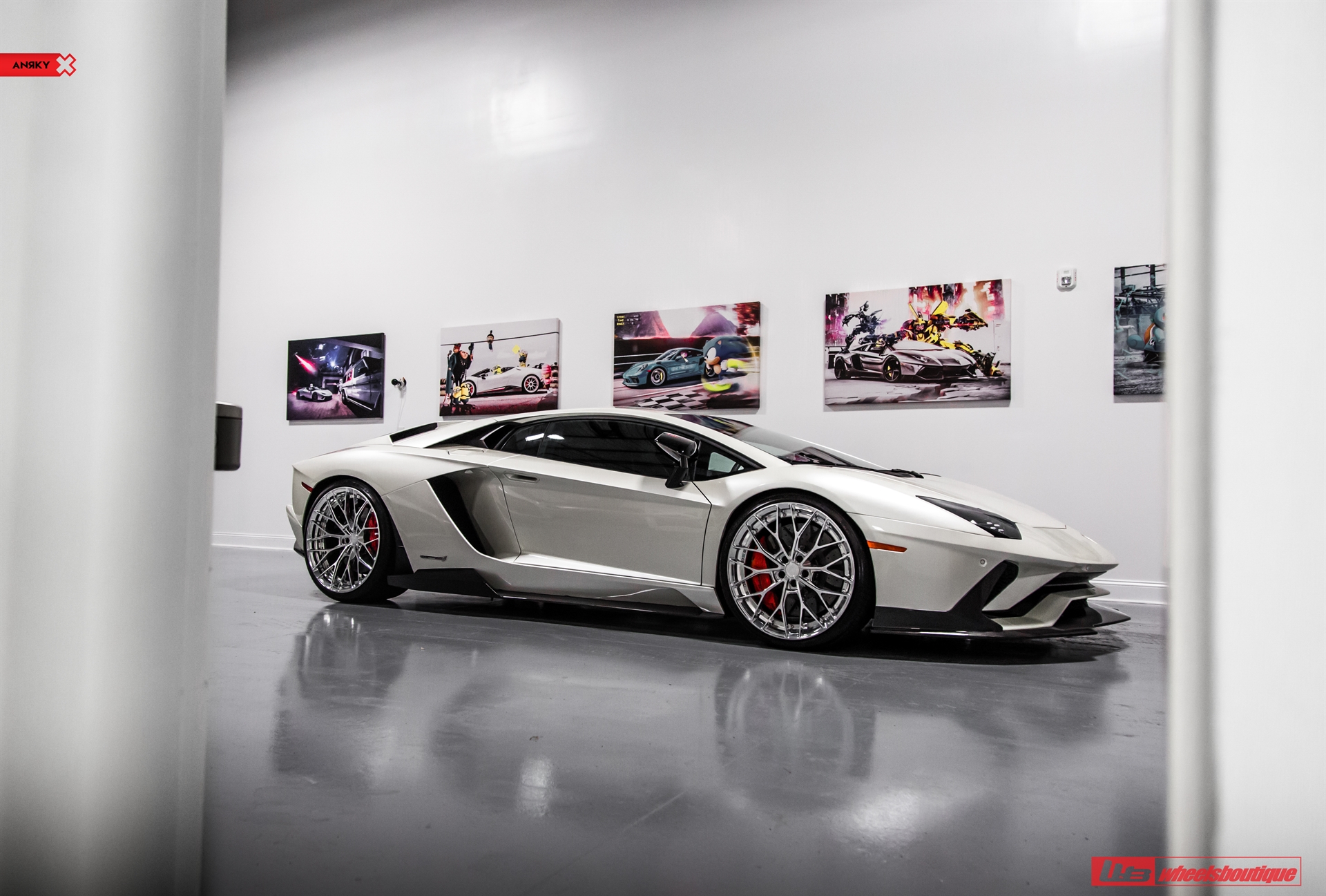 1016 Industries: Aventador S | | on ANRKY AN20 | Two-Tone: Brushed Clear Face + Polished Clear Windows