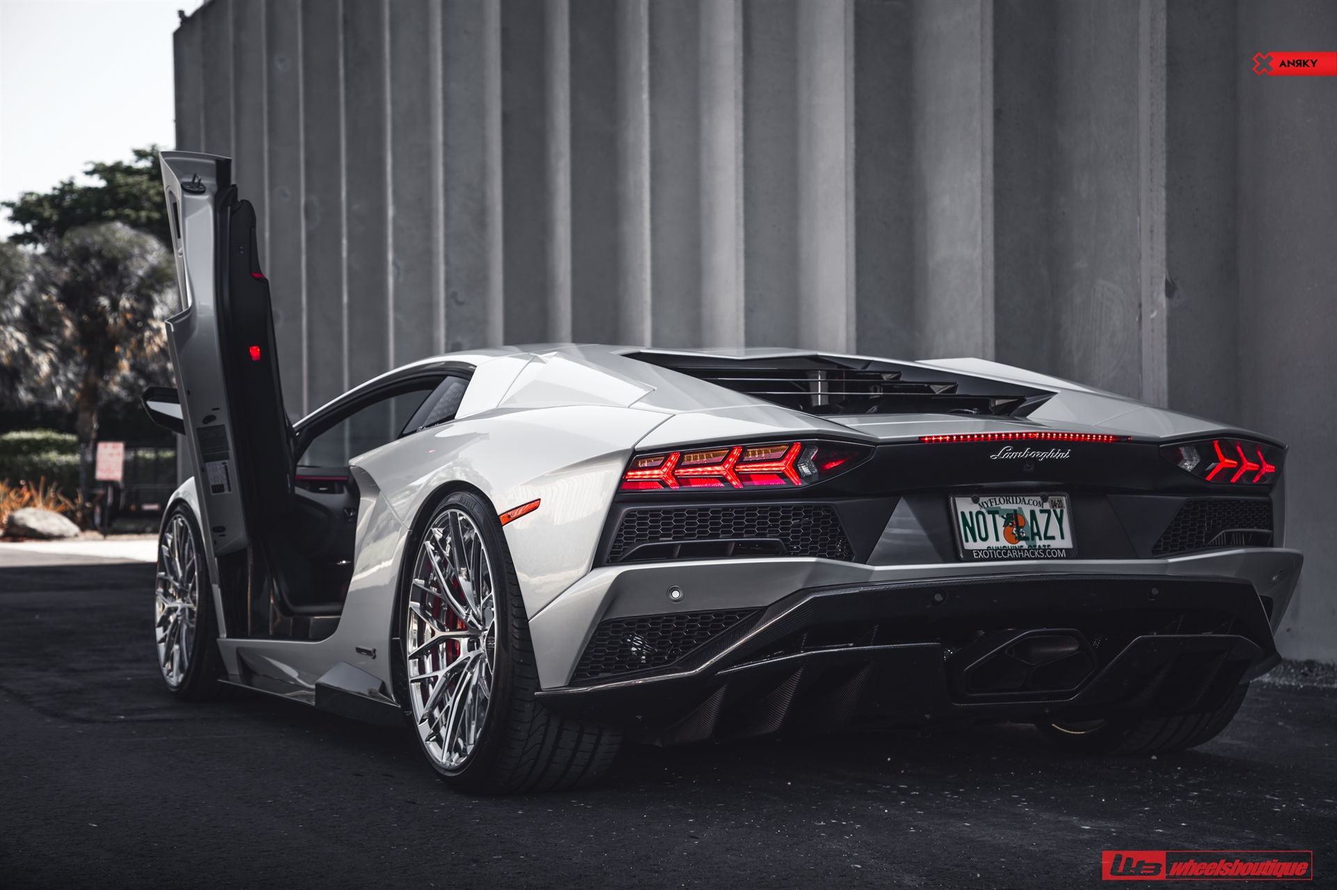 1016 Industries: Aventador S | | on ANRKY AN20 | Two-Tone: Brushed Clear Face + Polished Clear Windows