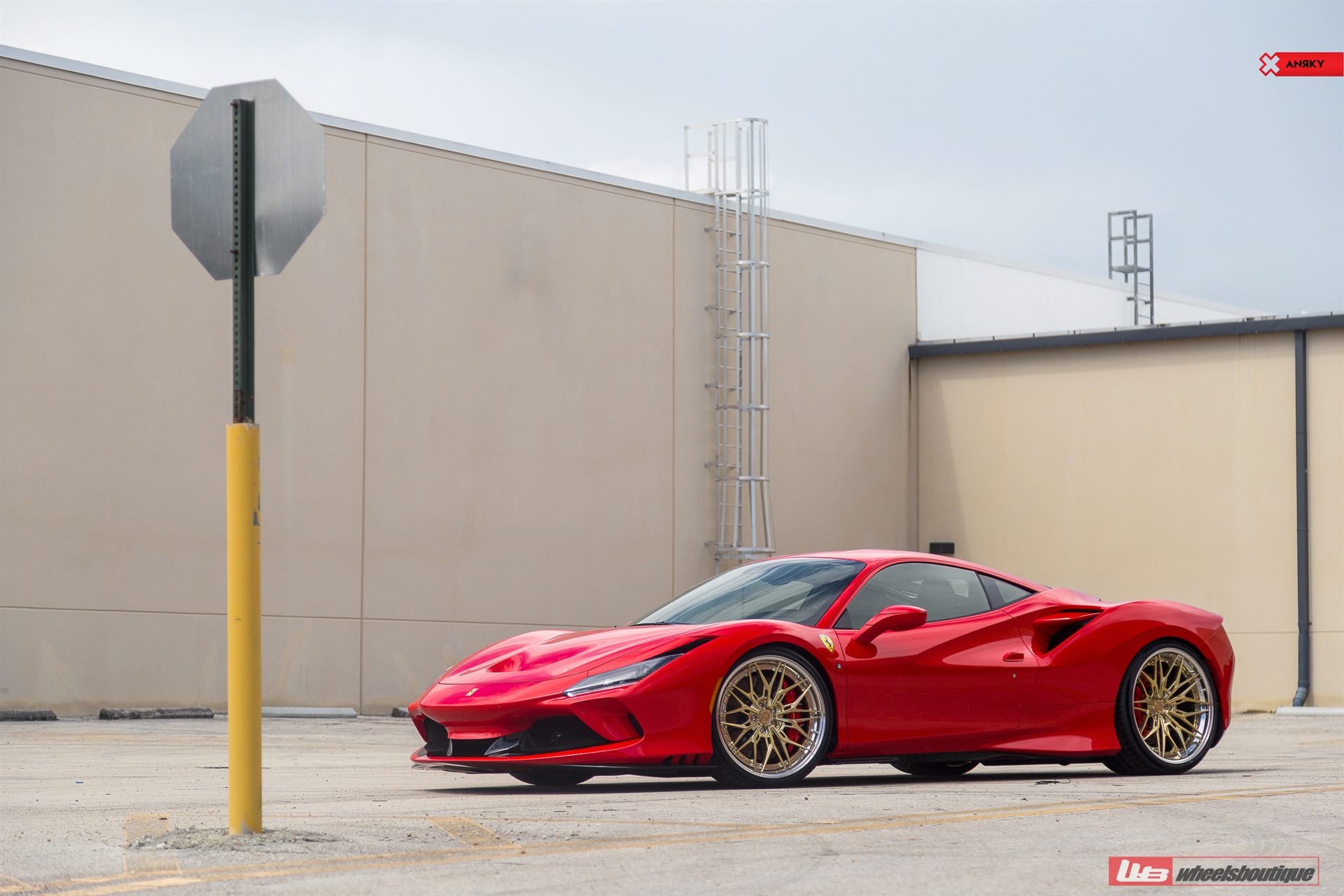 FERRARI F8 | Rosso Corsa | on ANRKY S3-X1 | Polished Gold