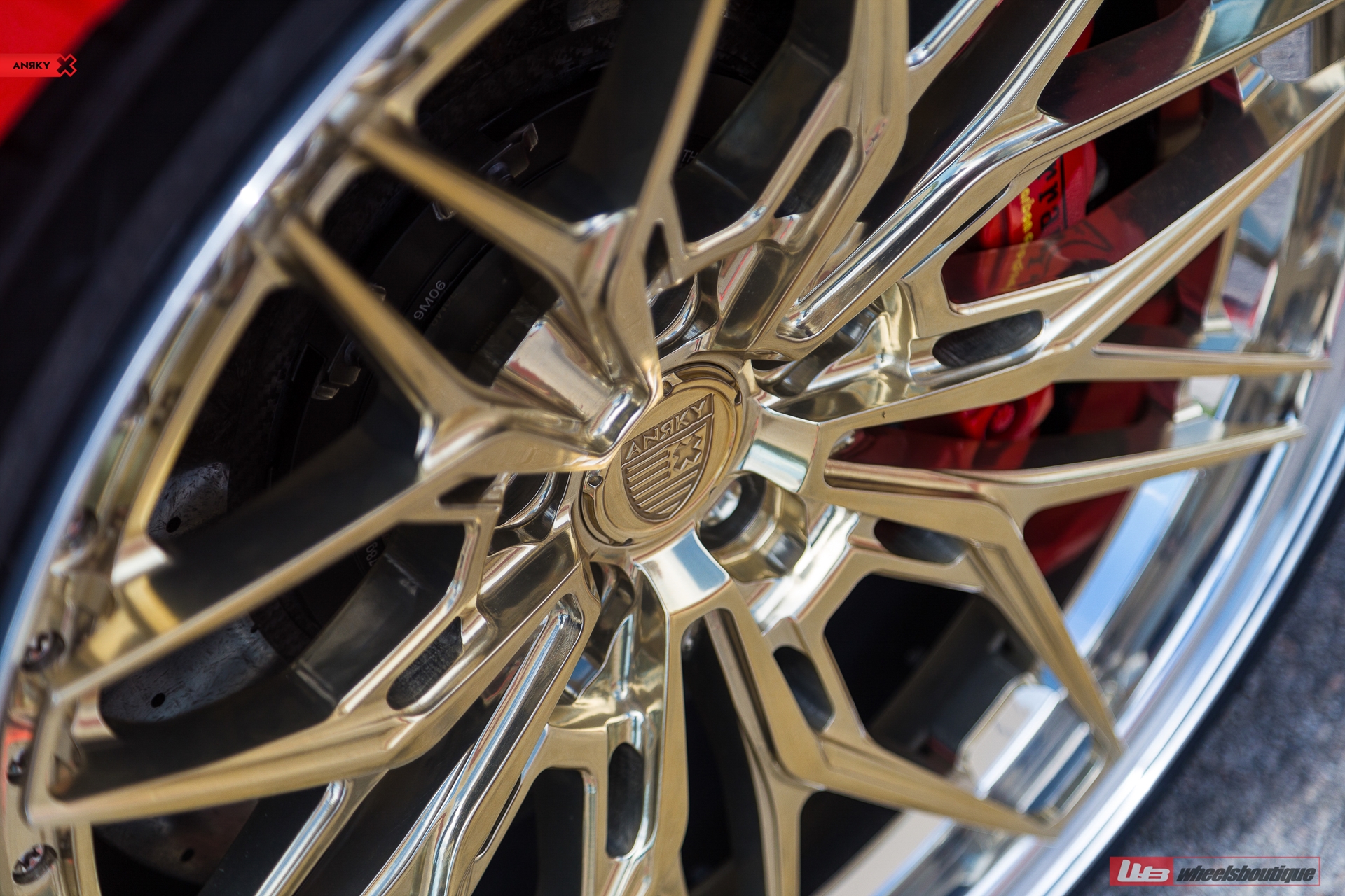 FERRARI F8 | Rosso Corsa | on ANRKY S3-X1 | Polished Gold