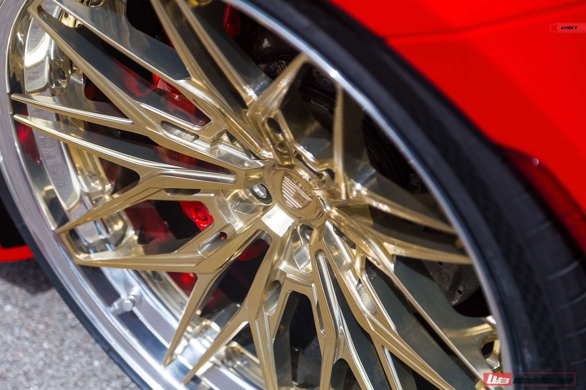 FERRARI F8 | Rosso Corsa | on ANRKY S3-X1 | Polished Gold