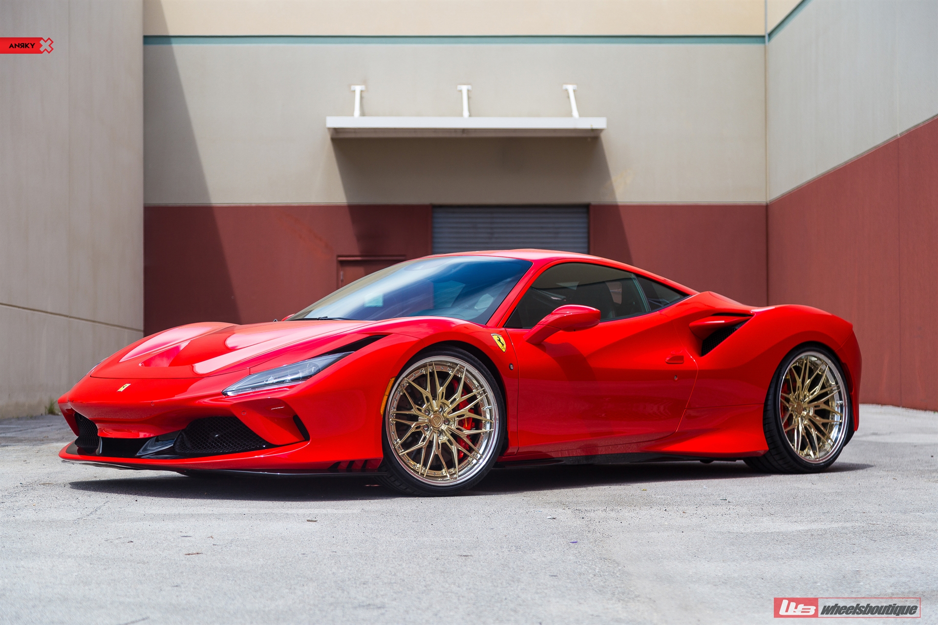 FERRARI F8 | Rosso Corsa | on ANRKY S3-X1 | Polished Gold