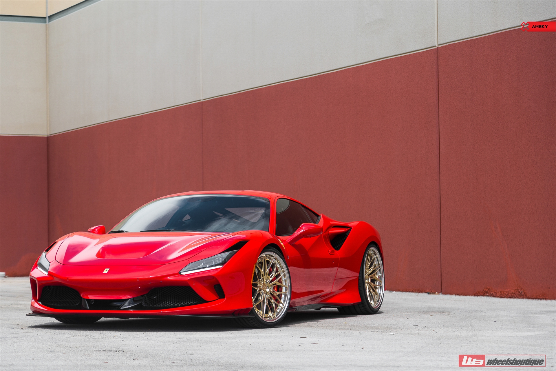 FERRARI F8 | Rosso Corsa | on ANRKY S3-X1 | Polished Gold