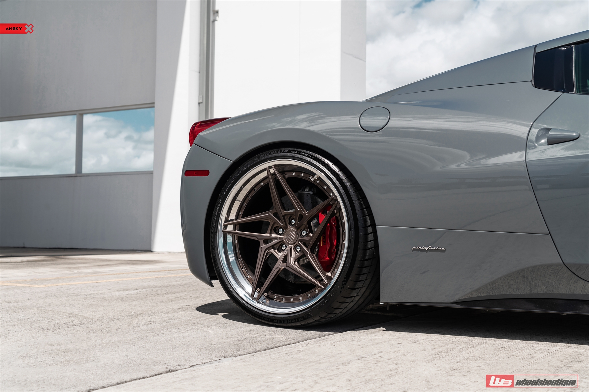 Ferrari 458 Spider | Nardo Gray | on ANRKY S3-X3 | Frozen Stone Bronze