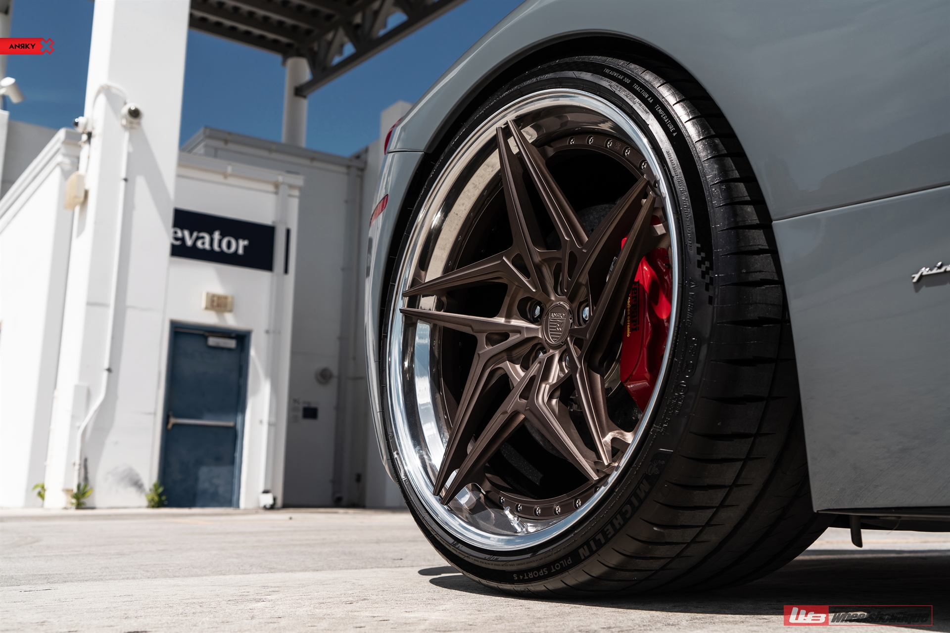Ferrari 458 Spider | Nardo Gray | on ANRKY S3-X3 | Frozen Stone Bronze