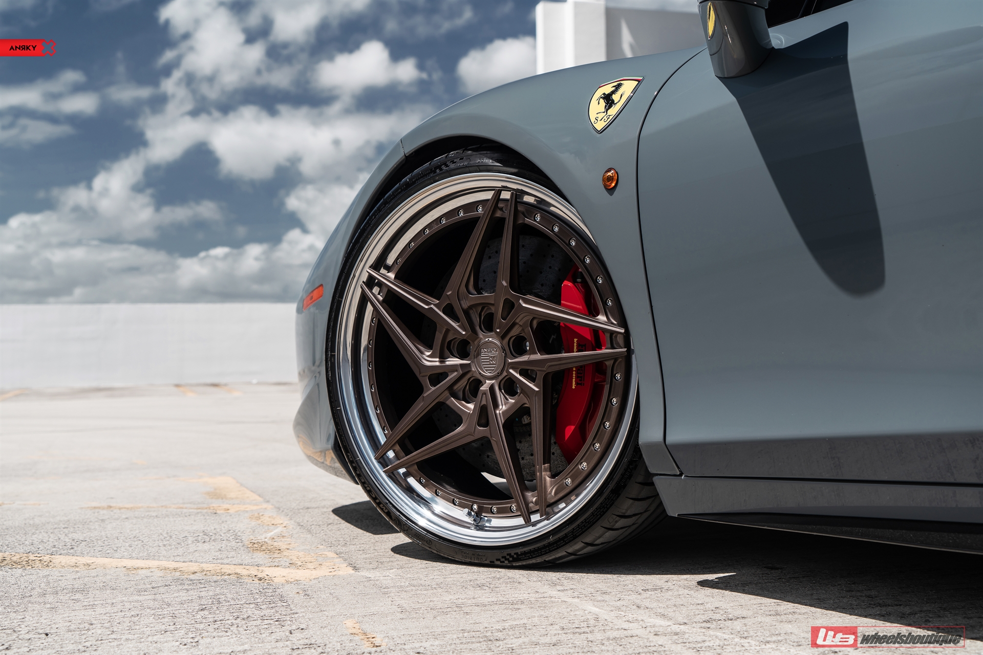 Ferrari 458 Spider | Nardo Gray | on ANRKY S3-X3 | Frozen Stone Bronze