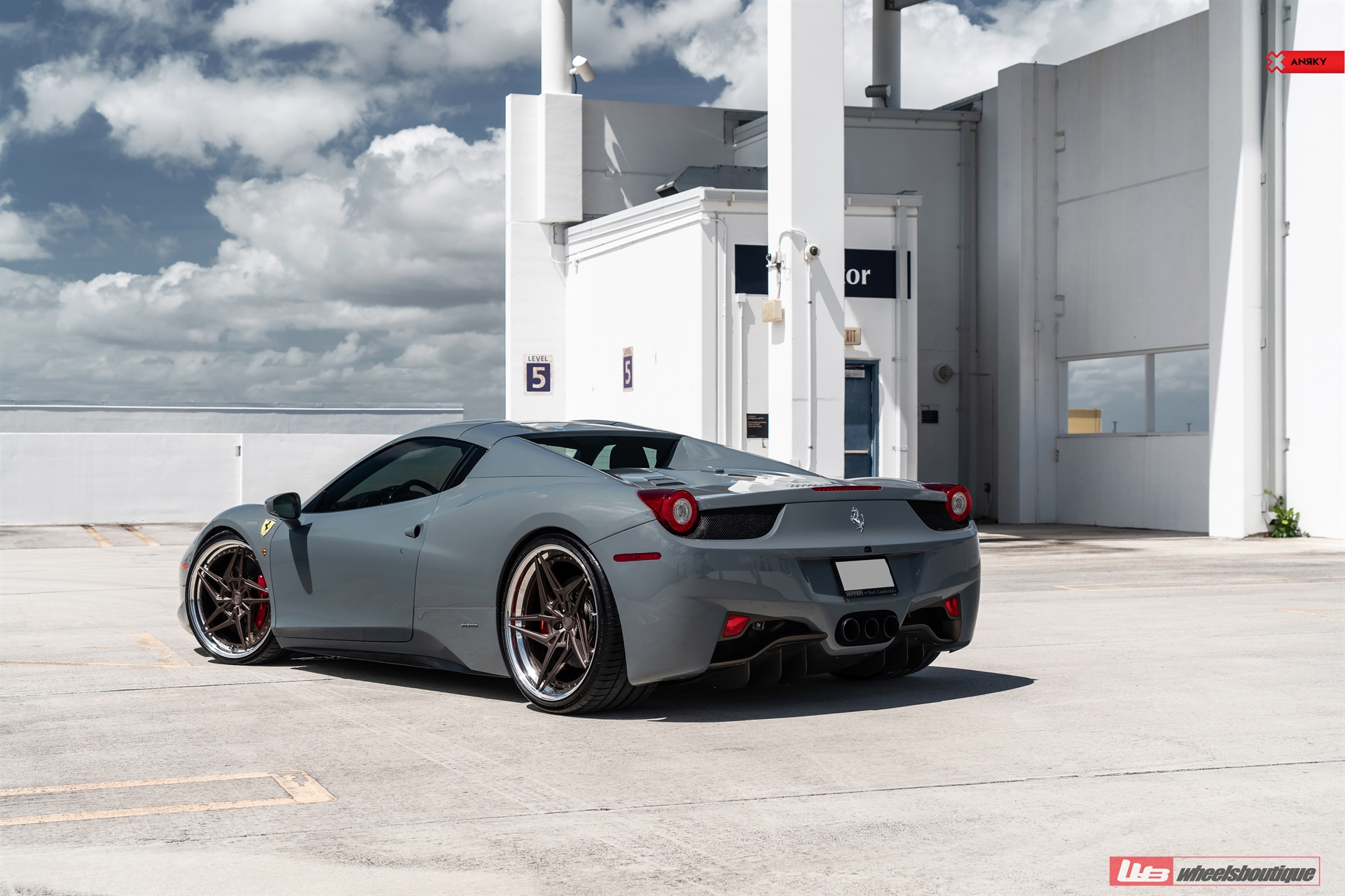 Ferrari 458 Spider | Nardo Gray | on ANRKY S3-X3 | Frozen Stone Bronze