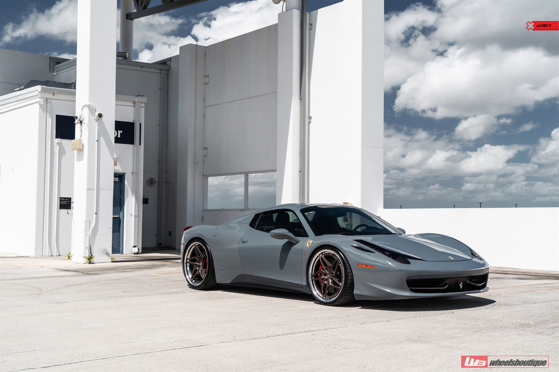 Ferrari 458 Spider | Nardo Gray | on ANRKY S3-X3 | Frozen Stone Bronze