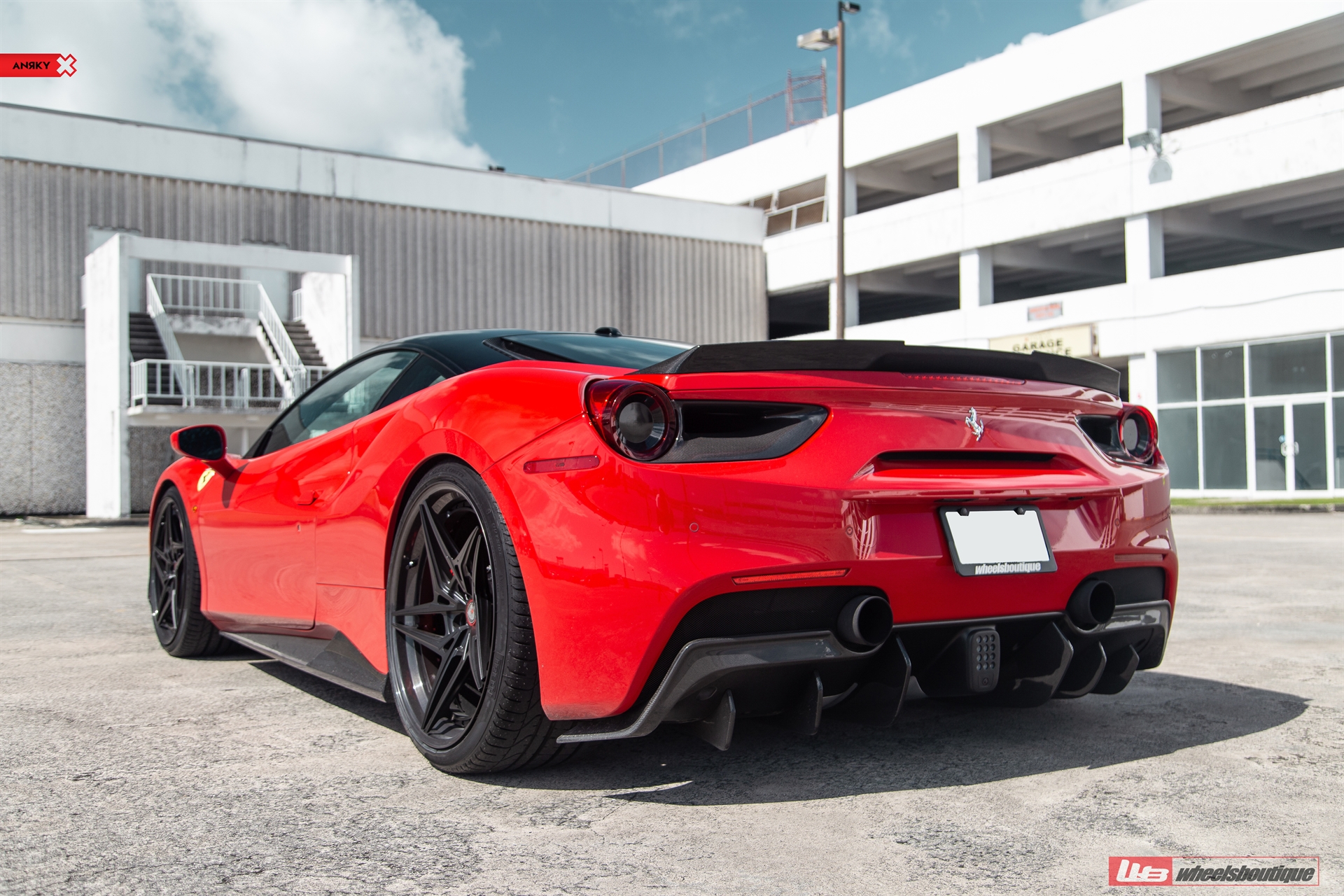 1016 Industries 488 | Rosso Corsa | on ANRKY S3-X3 | Satin Black