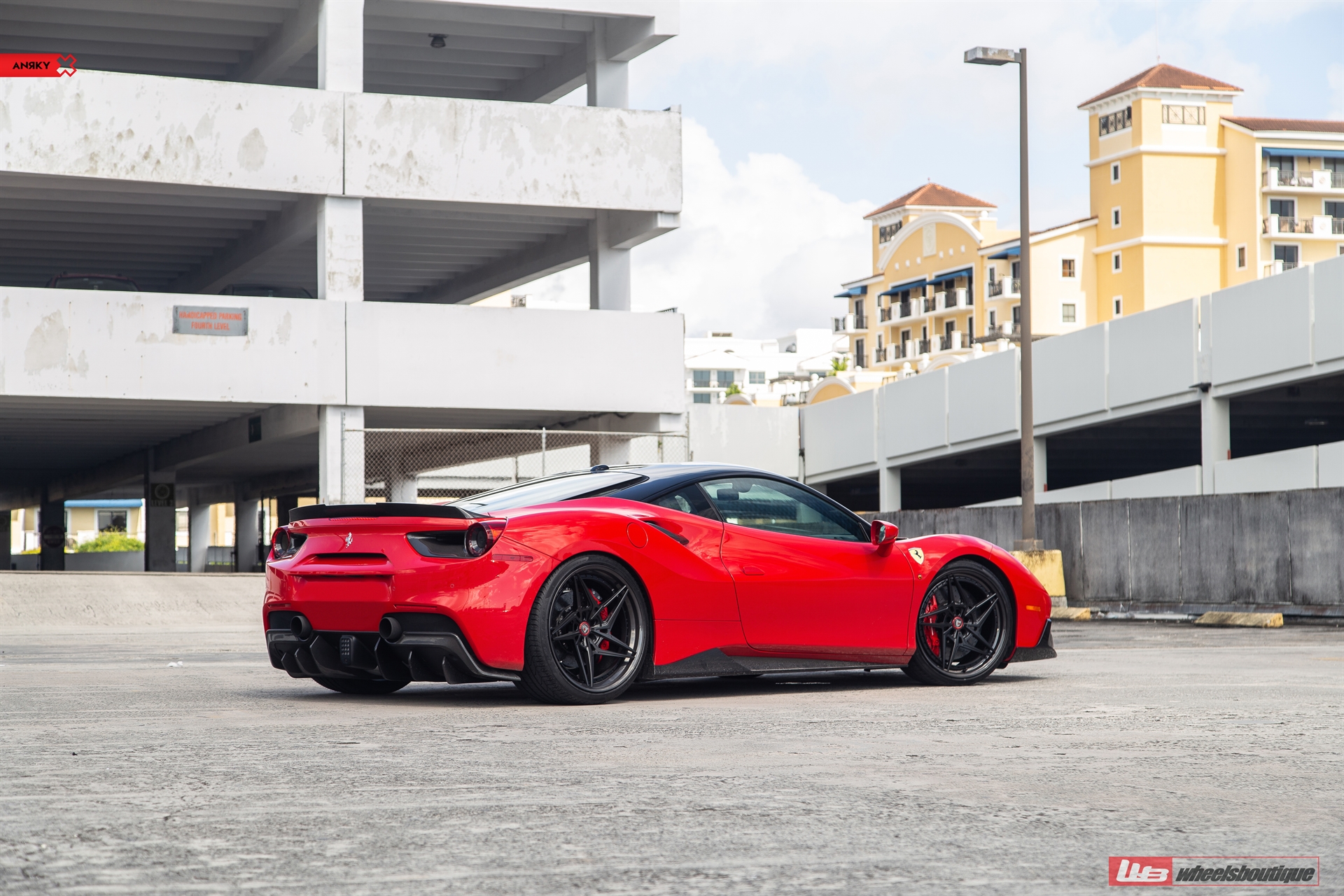 1016 Industries 488 | Rosso Corsa | on ANRKY S3-X3 | Satin Black