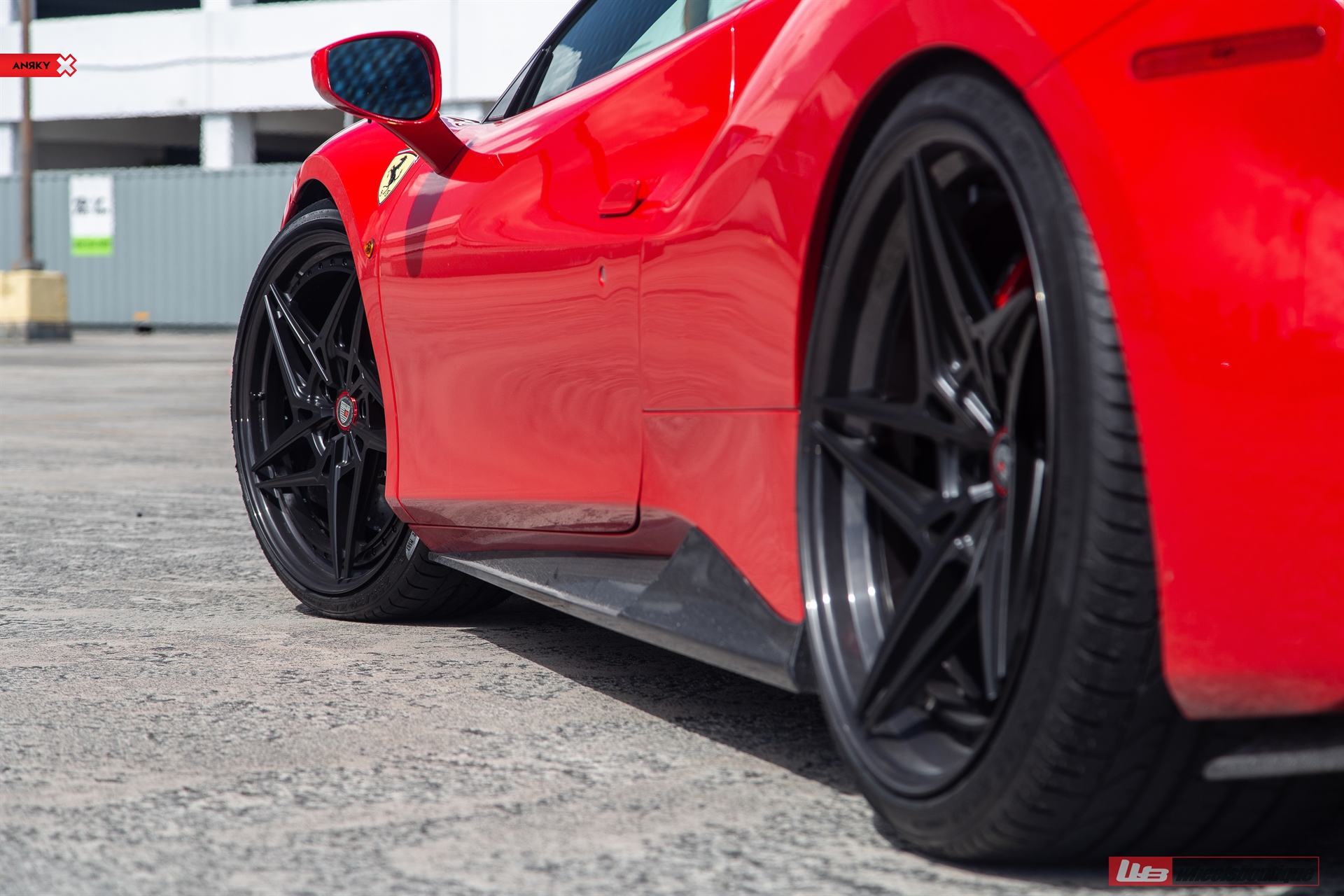 1016 Industries 488 | Rosso Corsa | on ANRKY S3-X3 | Satin Black