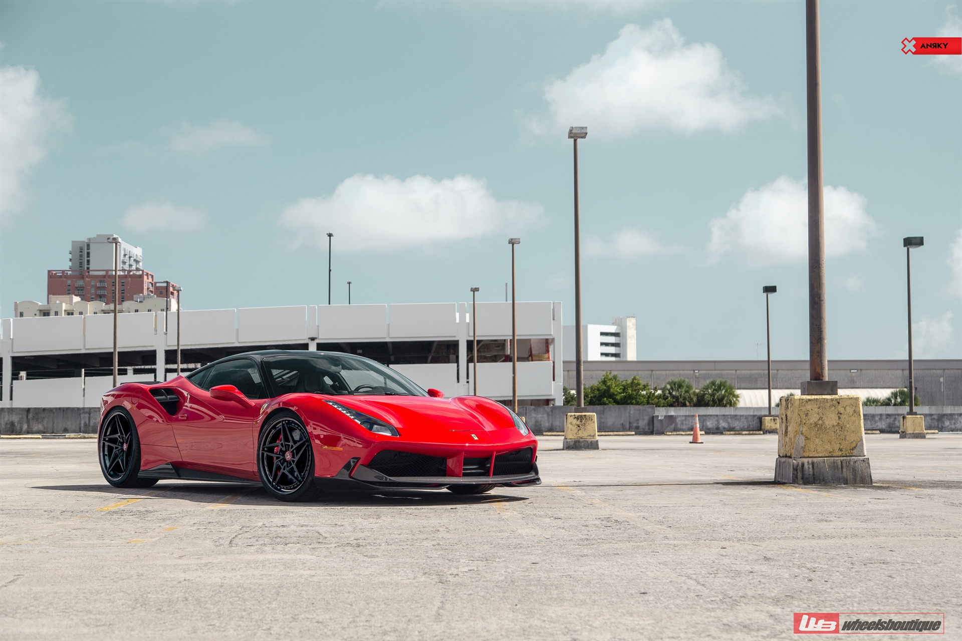 1016 Industries 488 | Rosso Corsa | on ANRKY S3-X3 | Satin Black