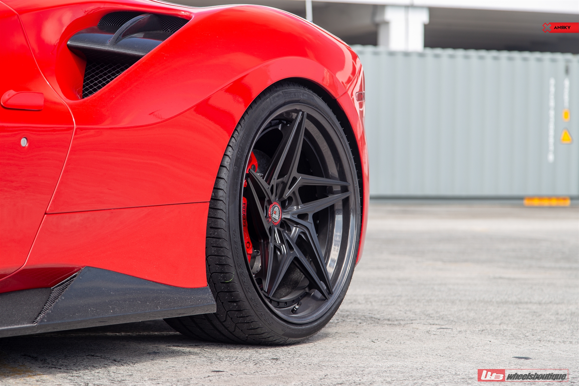 1016 Industries 488 | Rosso Corsa | on ANRKY S3-X3 | Satin Black