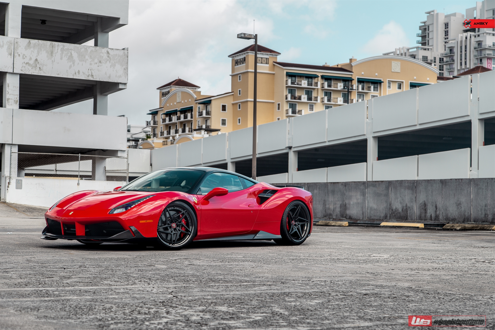 1016 Industries 488 | Rosso Corsa | on ANRKY S3-X3 | Satin Black