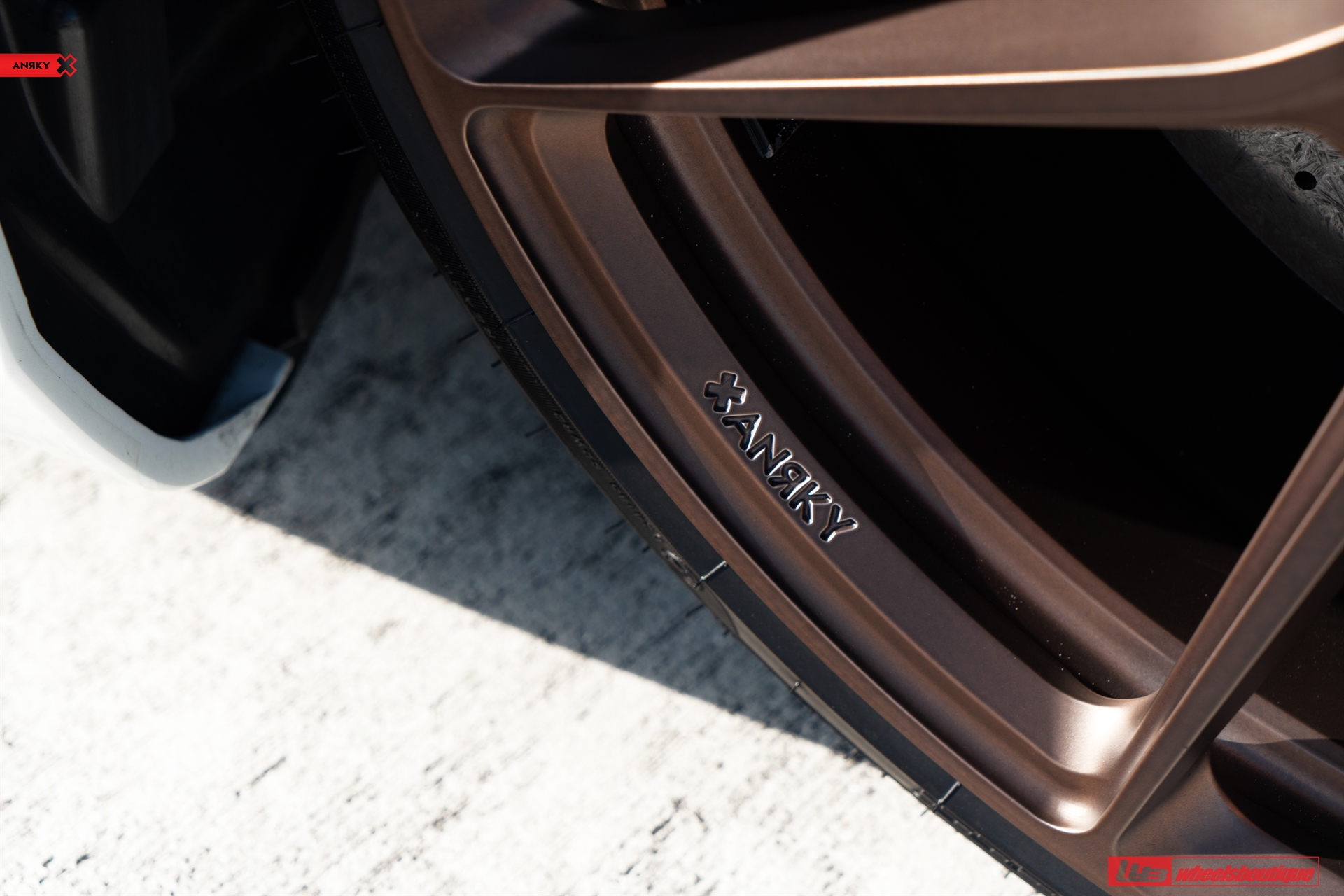 Ferrari 488 | Bianco Avus | on ANRKY AN14 | Frozen Polished Bronze