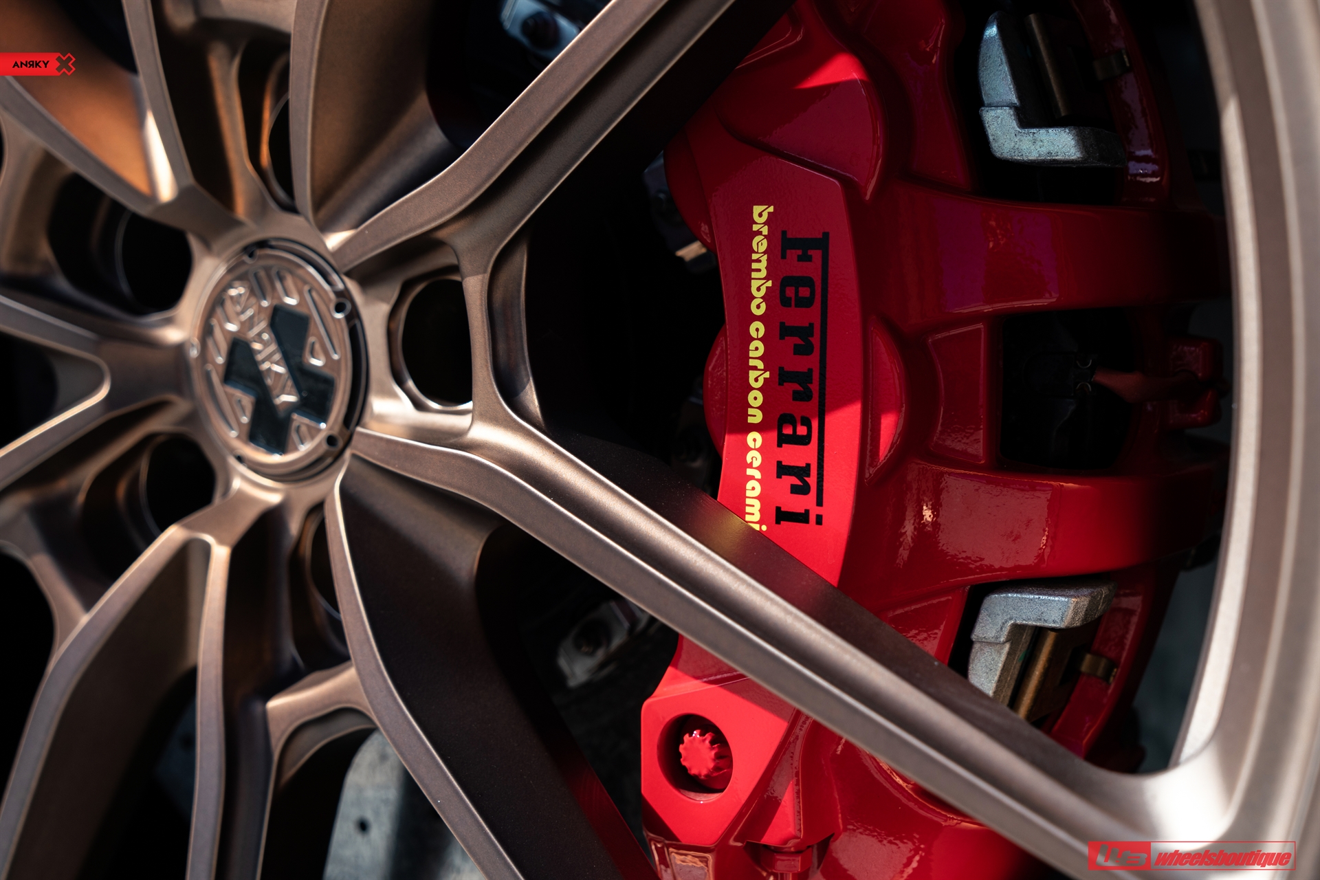 Ferrari 488 | Bianco Avus | on ANRKY AN14 | Frozen Polished Bronze
